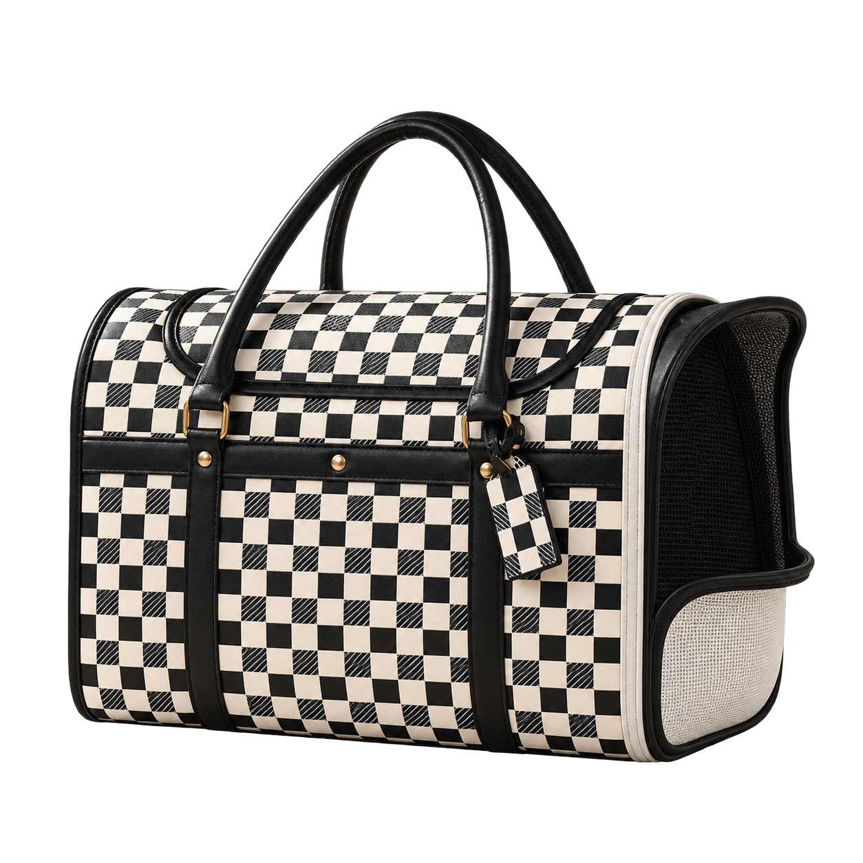 Premium Leather Cat Carrier Handbag