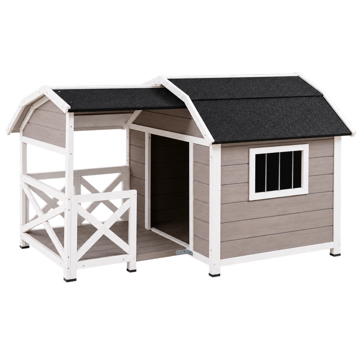 GuardHound Double Roof Outdoor Wooden Dog House · Product image · GuardHound DOG