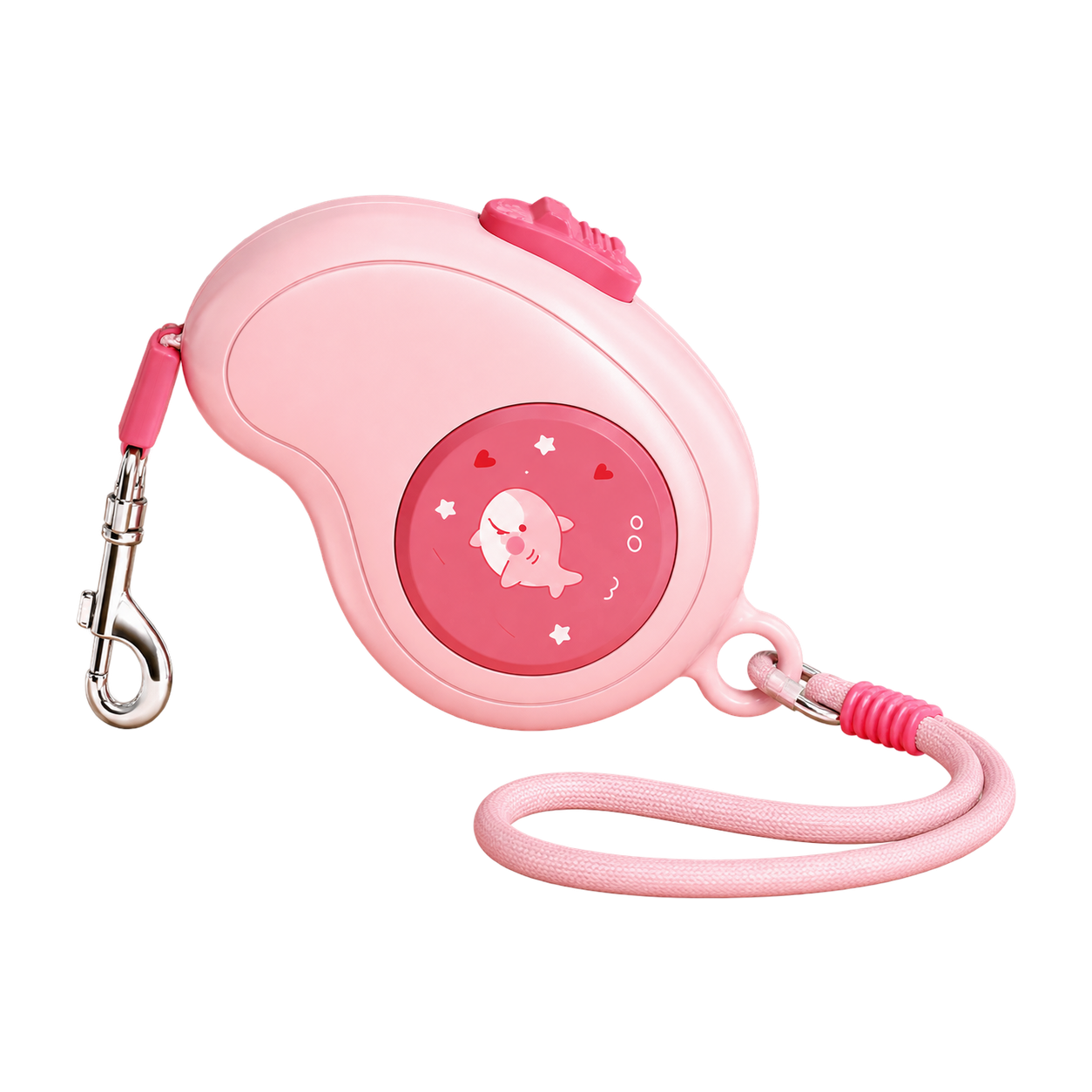 White Shark Auto Retractable Dog Leash