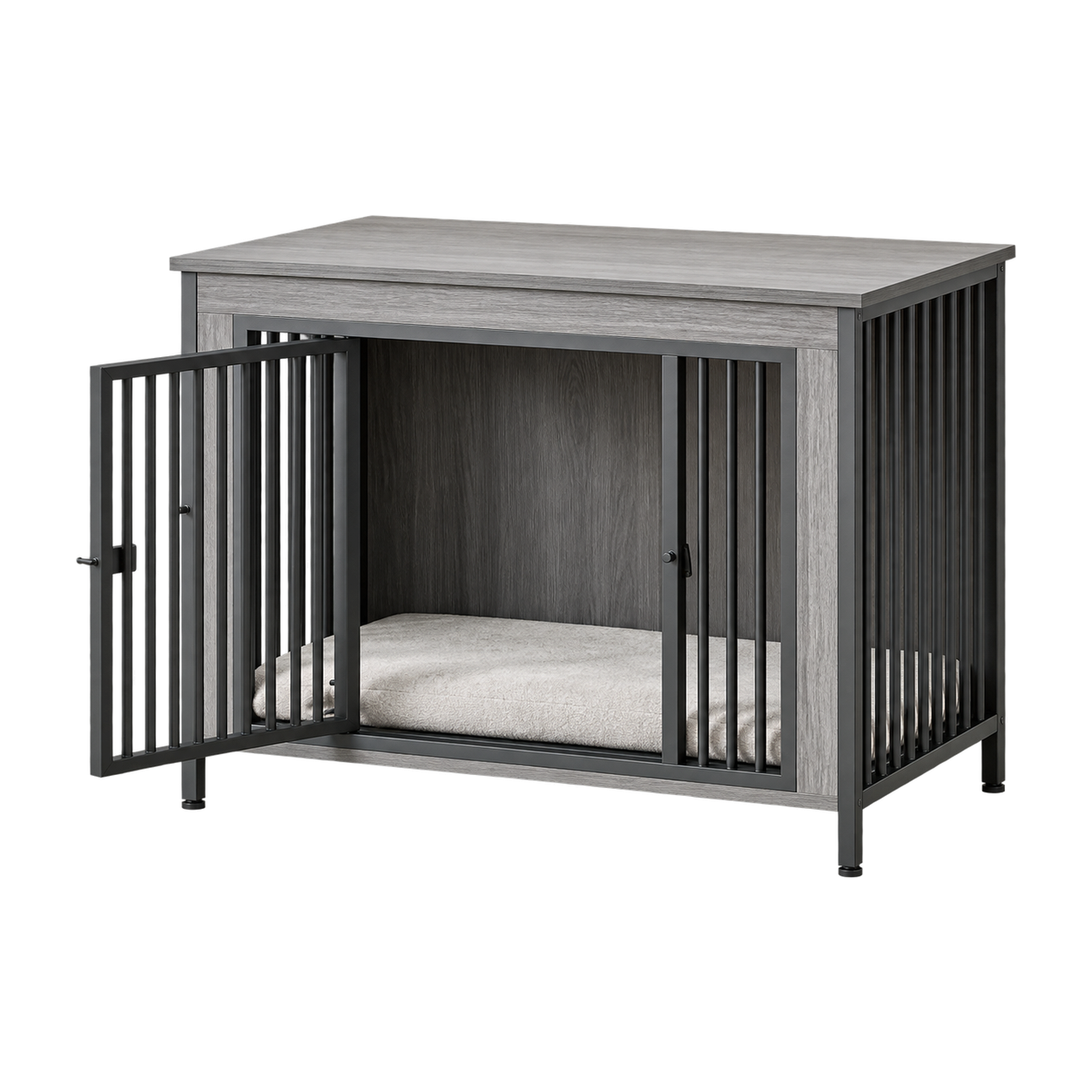 Modern Wood Double Door Pet Crate · Product image · GuardHound DOG