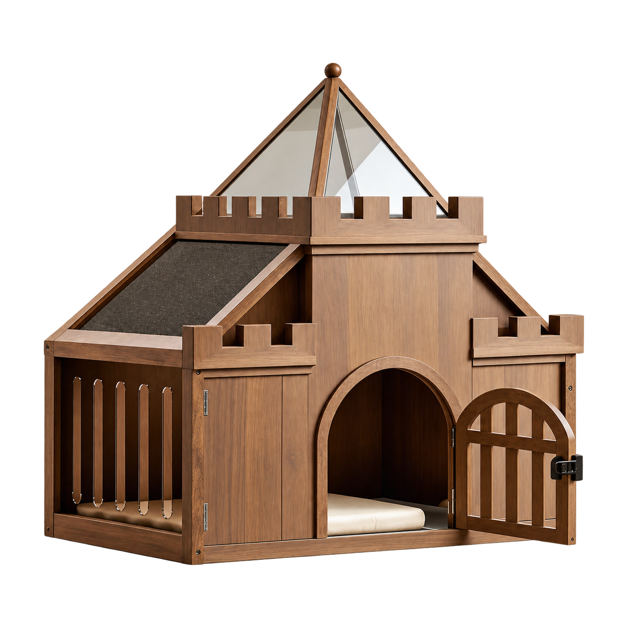 Castle Design Solid Wood Pet House · Product image · GuardHound DOG