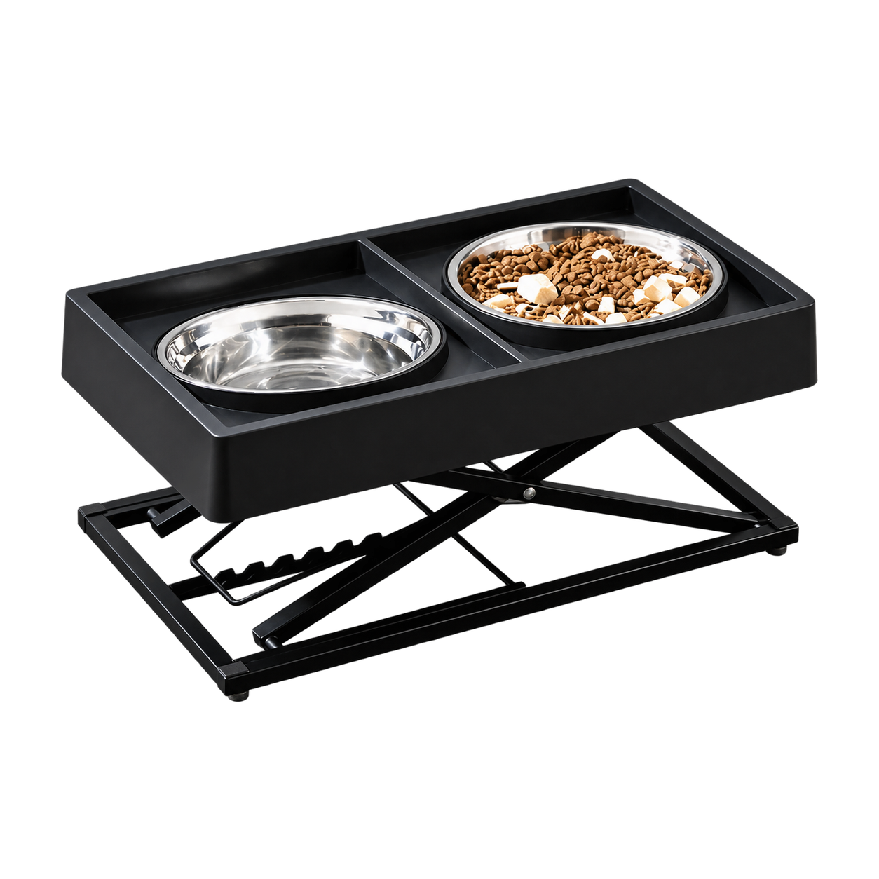 Adjustable Double Bowl Dog Feeder