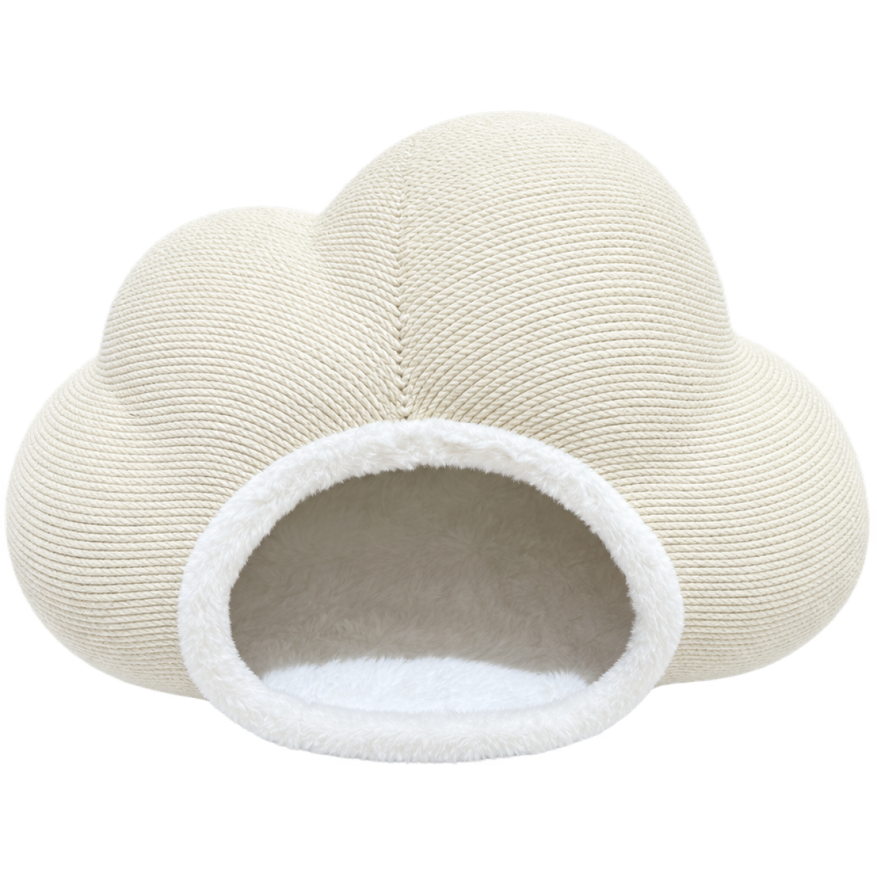 Cloud-Shaped Woven Rope Pet Cave Bed · Product image · GuardLynx