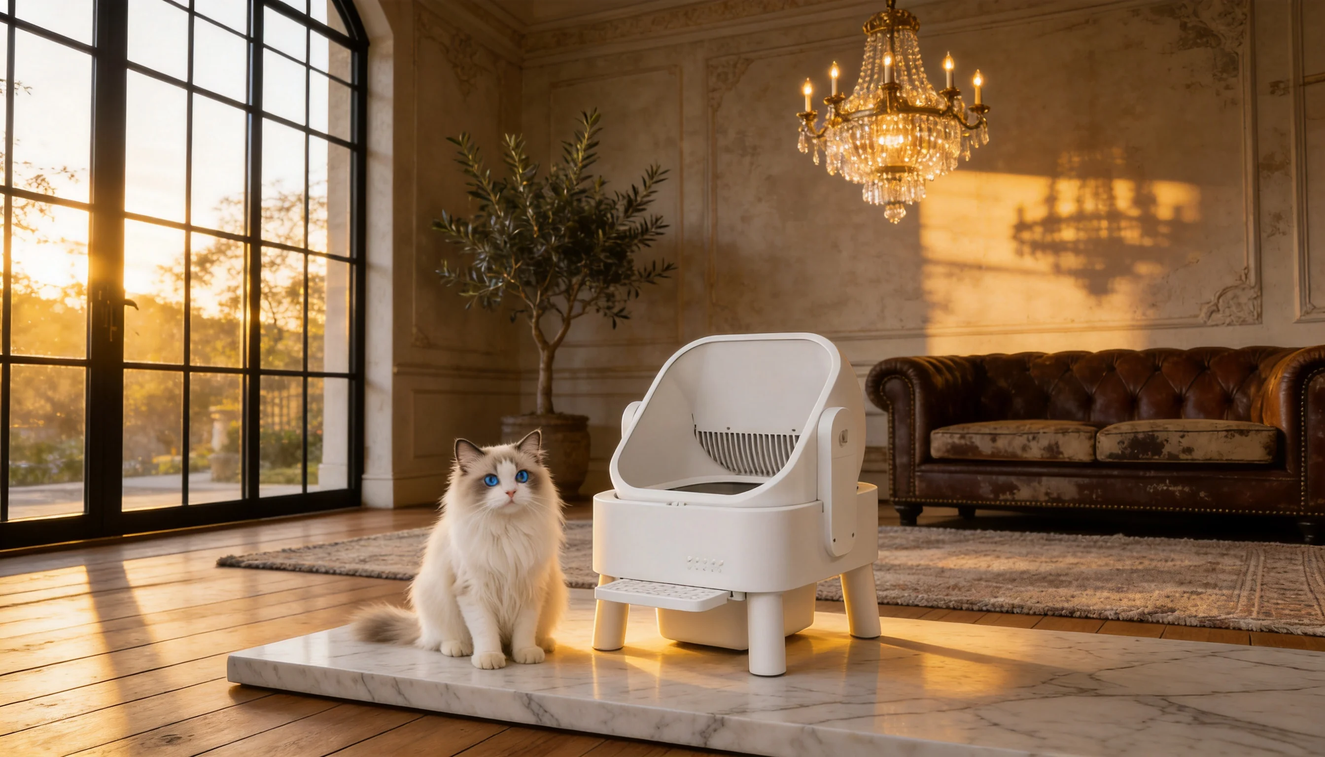 Smart Deodorizing Self-Cleaning Litter Box · GuardLynx