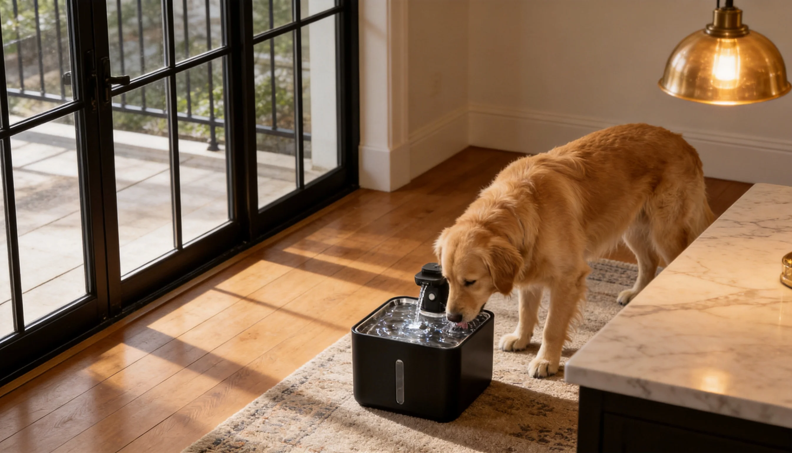 GuardHound Smart Recirculating Water Fountain · Triple Filtration System · GuardHound DOG