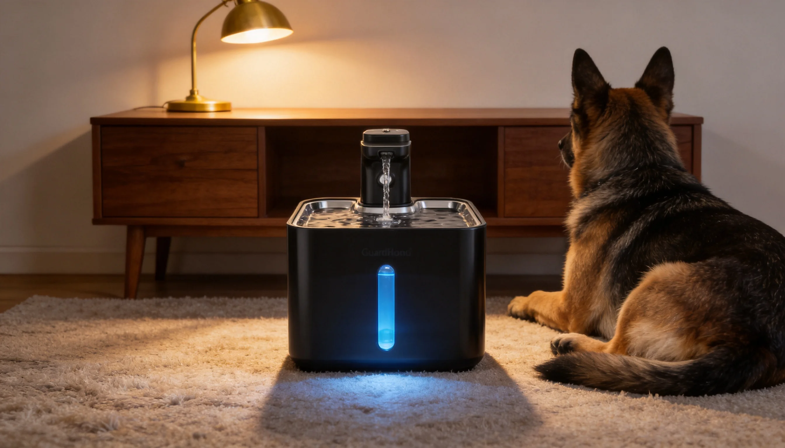 GuardHound Smart Recirculating Water Fountain · Quiet Study Corner · GuardHound DOG