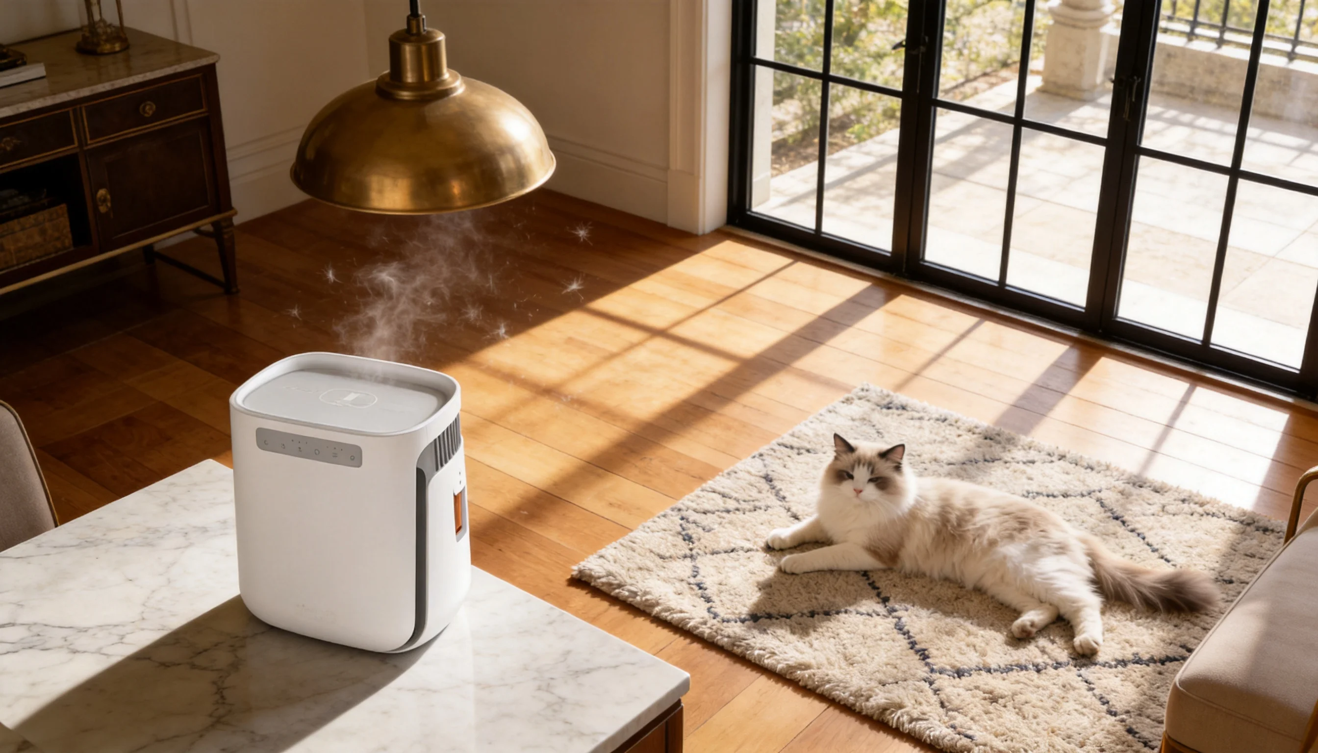 Pet Hair & Odor Air Purifier · Powerful Hair Capture · GuardLynx