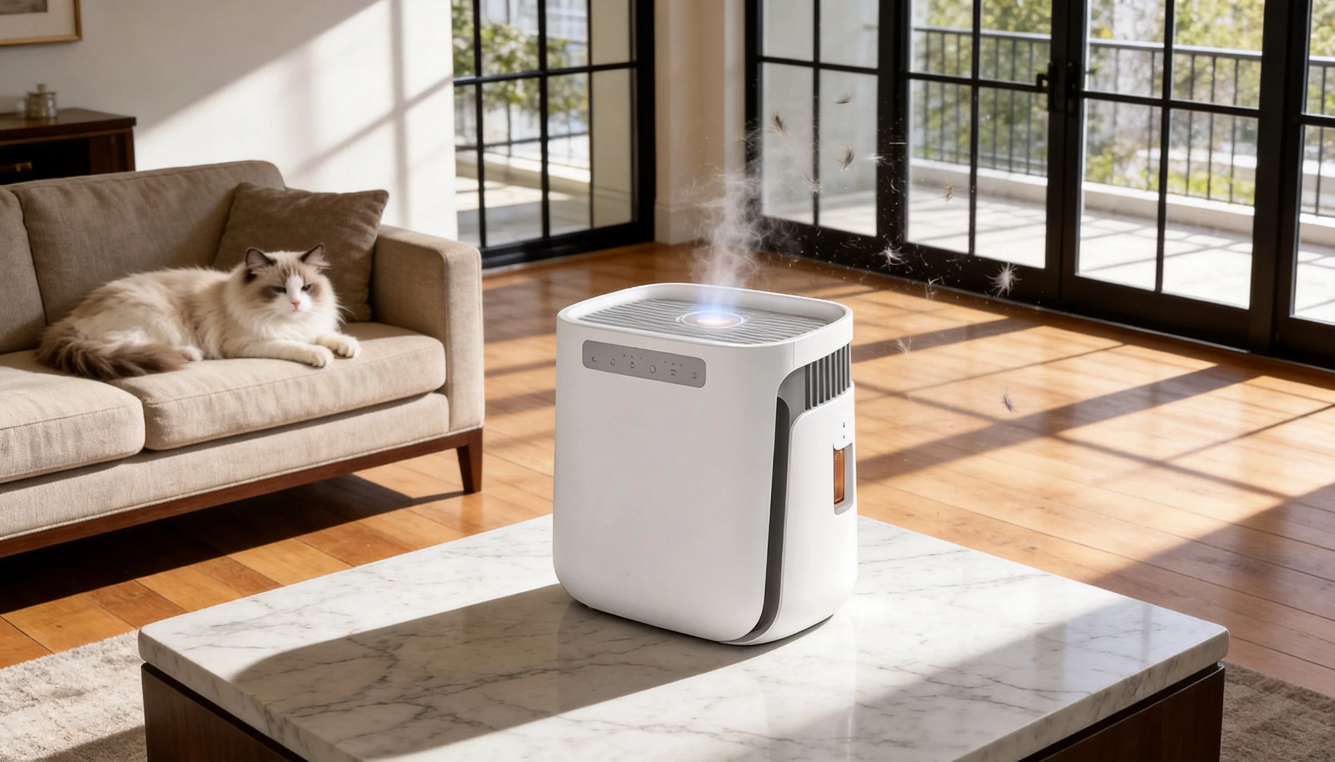 Pet Hair & Odor Air Purifier · True HEPA Filtration · GuardLynx