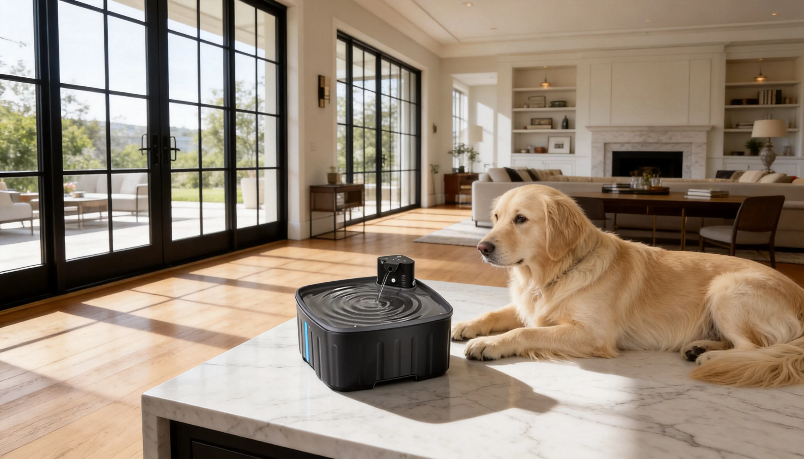 GuardHound Smart Circulating Pet Water Fountain · 2.5L Large Capacity · GuardHound DOG