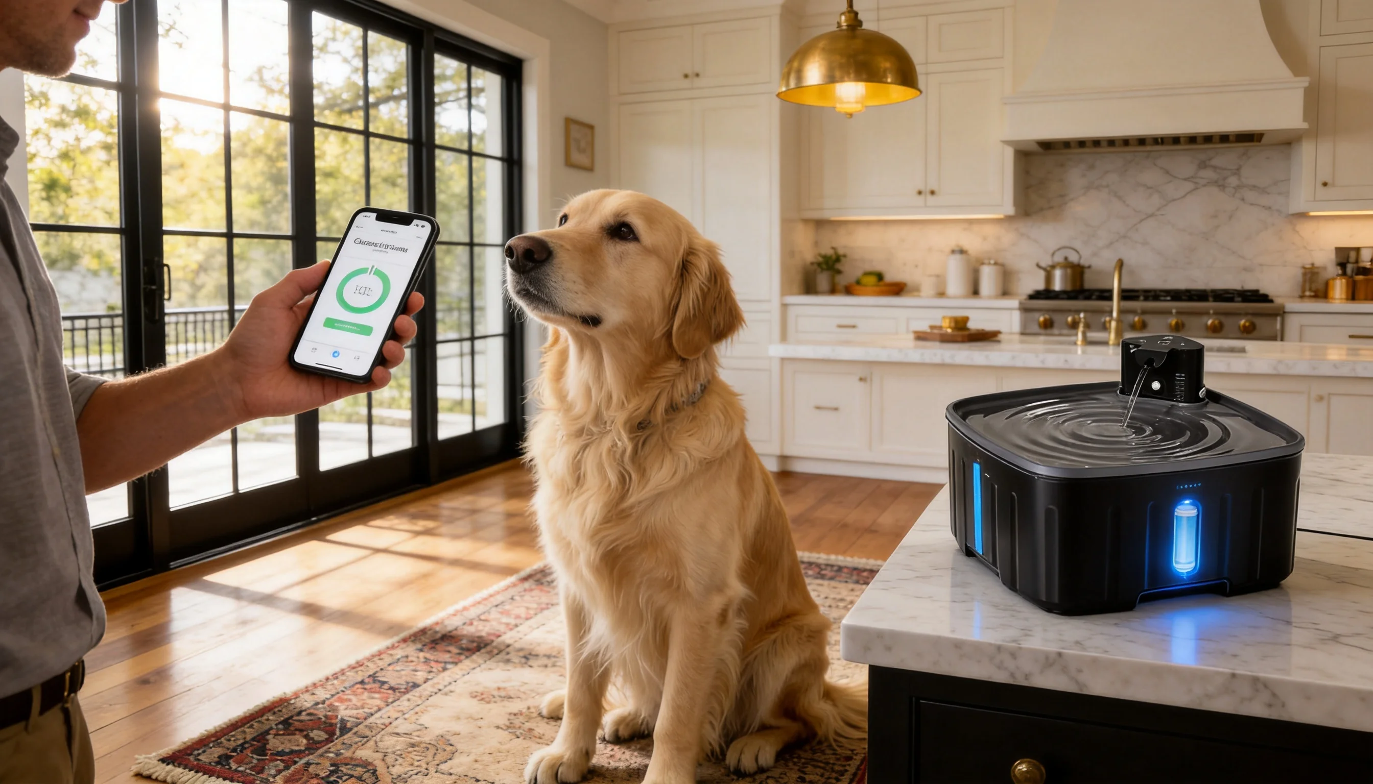 GuardHound Smart Circulating Pet Water Fountain · Smart Filter Reminder · GuardHound DOG