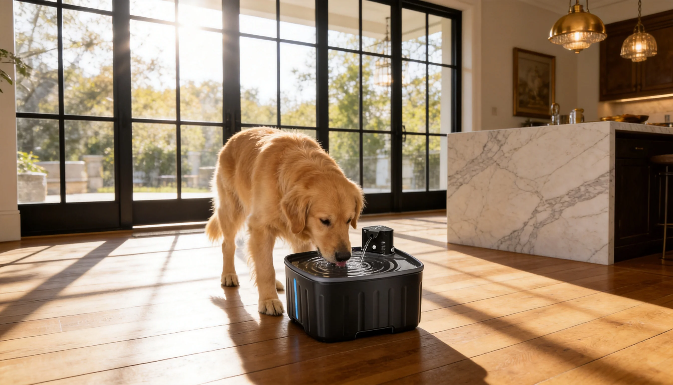 GuardHound Smart Circulating Pet Water Fountain · Circulating Flowing Water · GuardHound DOG