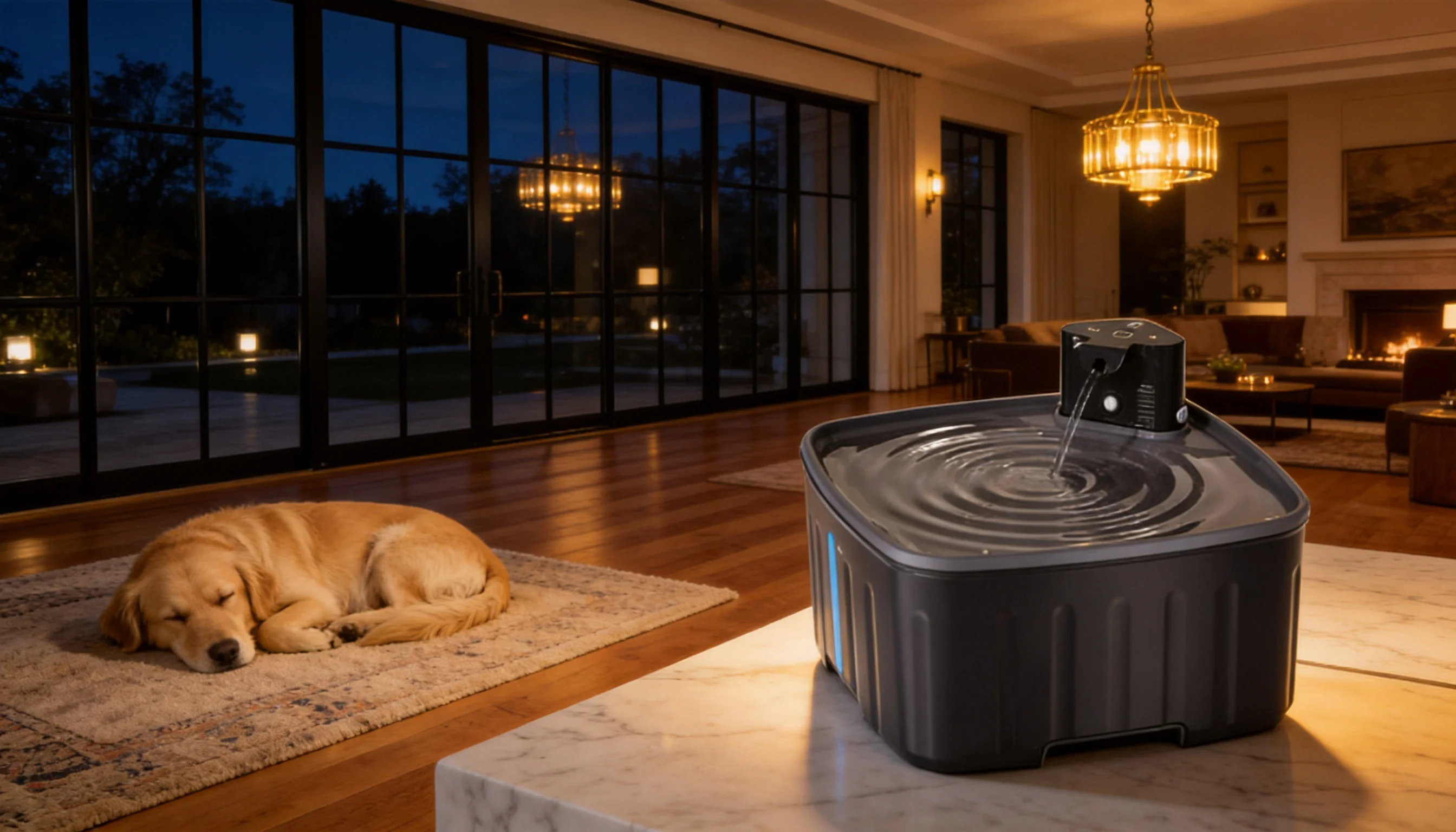GuardHound Smart Circulating Pet Water Fountain · Ultra-Quiet Operation · GuardHound DOG