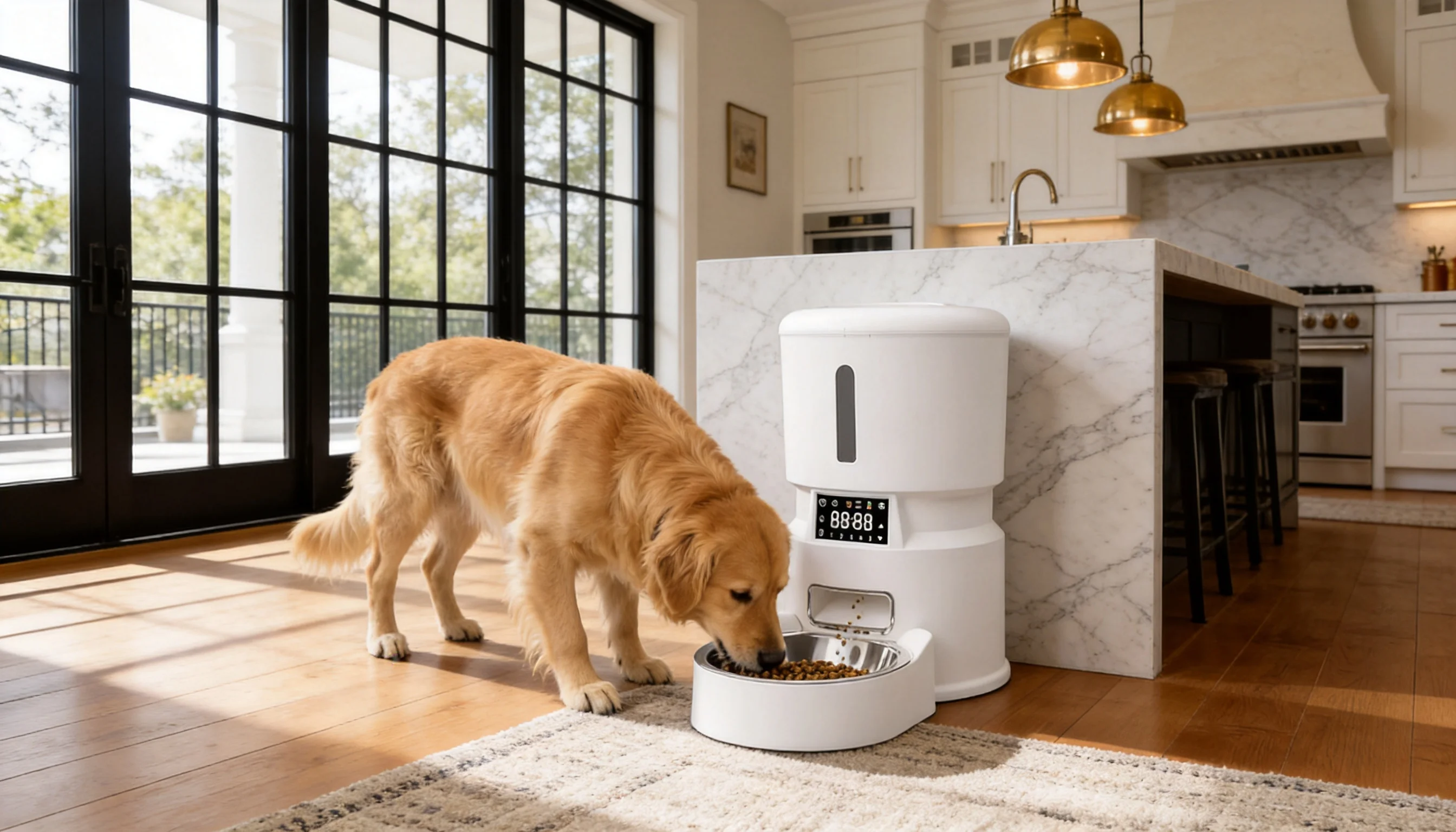Smart Scheduled Pet Feeder with App Control · Anti-Jam Design · GuardHound DOG