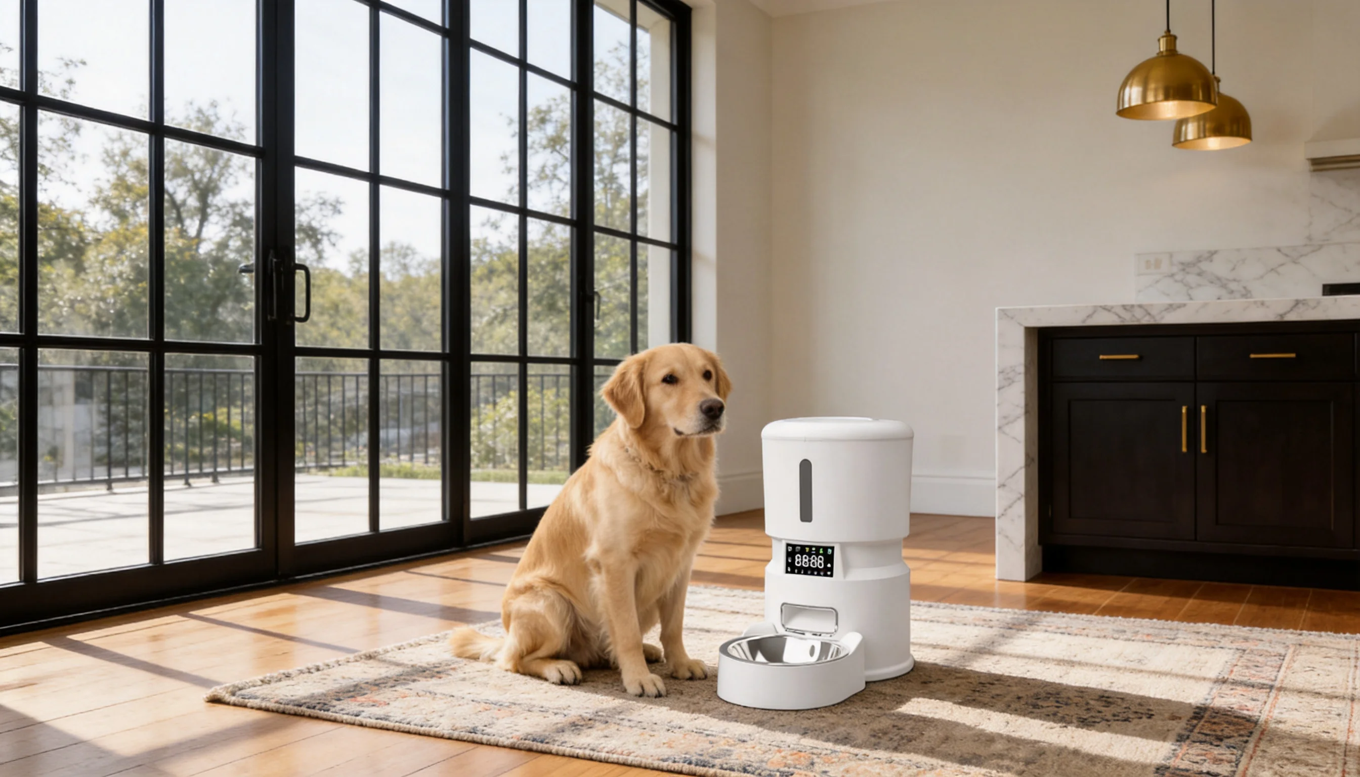 Smart Scheduled Pet Feeder with App Control · 3.5L Large Capacity · GuardHound DOG