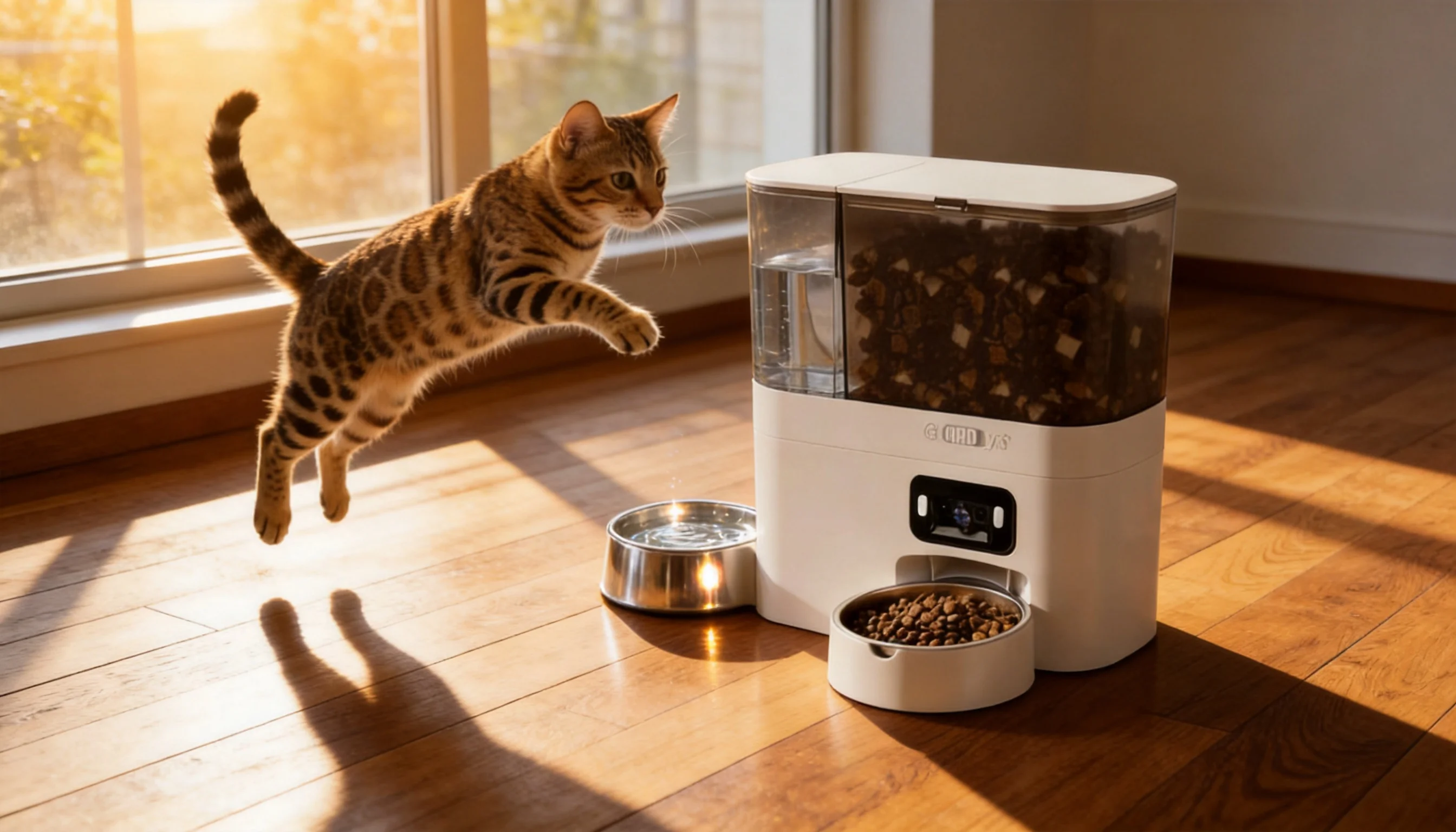 GuardLynx Smart Feeding & Watering Station · Afternoon Living Room Hydration · GuardLynx