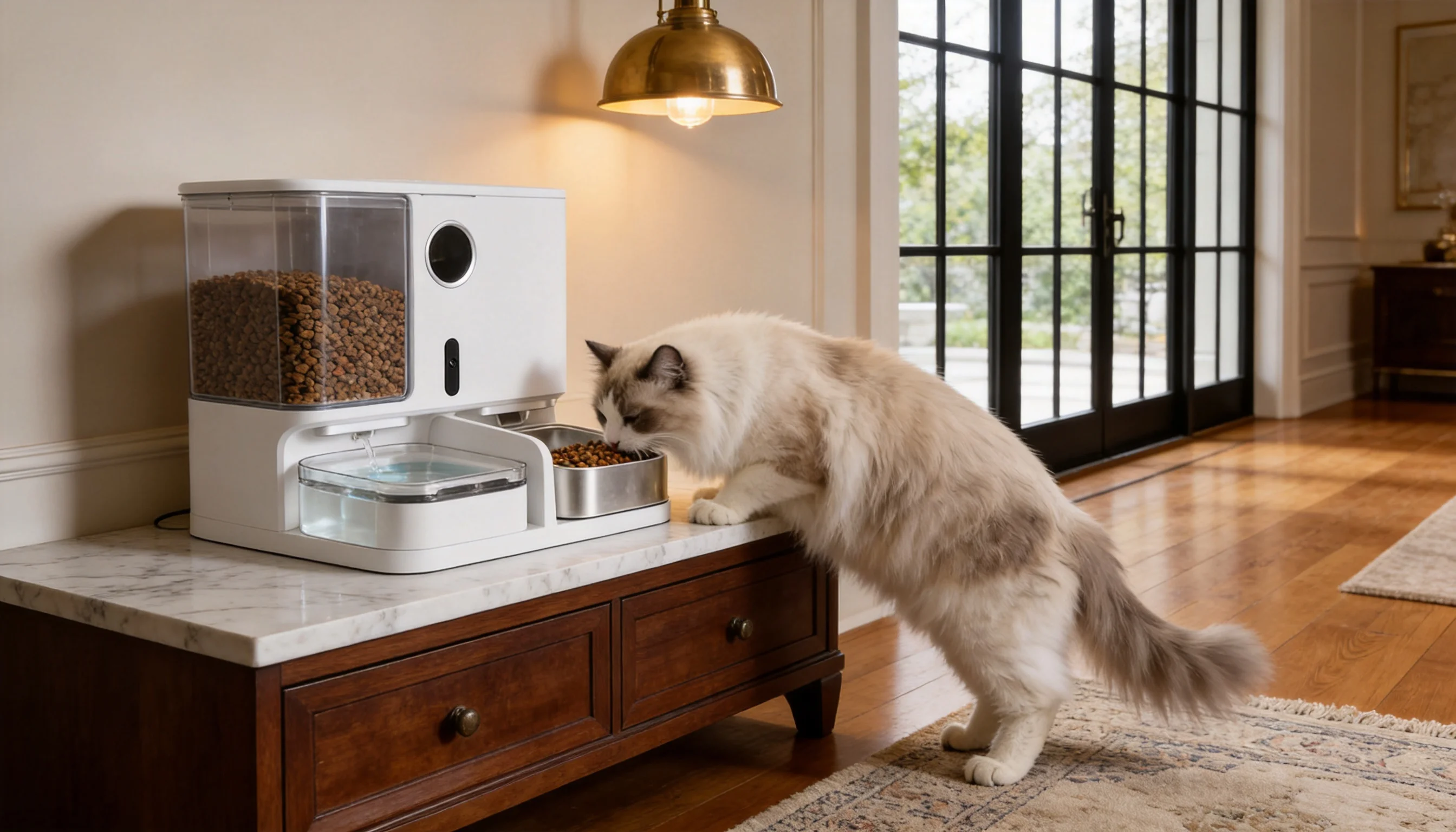 Smart Feeding & Watering Station Pro · 3L Large Capacity · GuardLynx