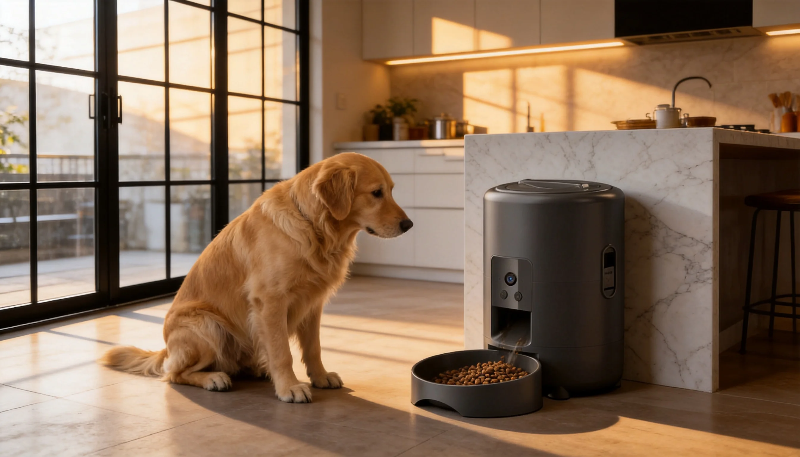 GuardHound Smart Feeder · Morning Sunshine Feeding · GuardHound DOG