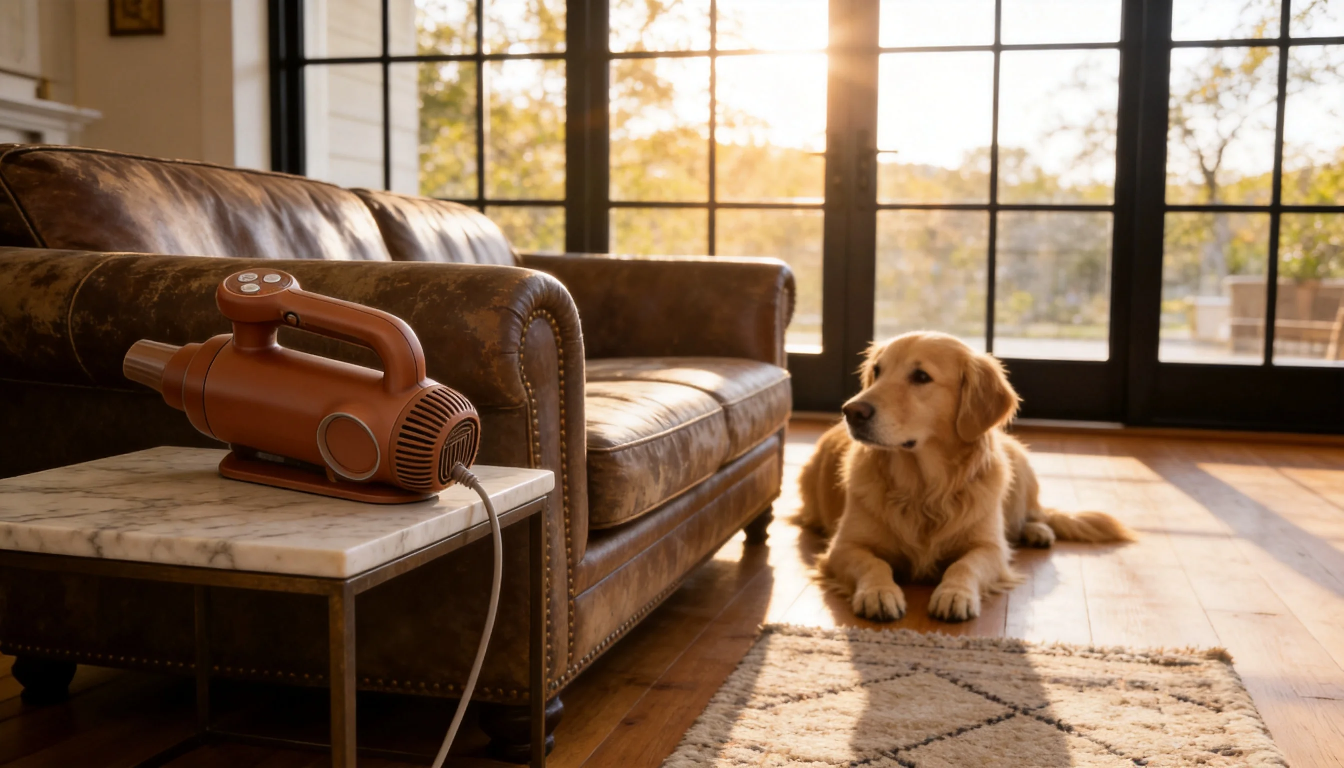GuardHound Smart Pet Hair Dryer · Terracotta Warm Brown · GuardHound DOG