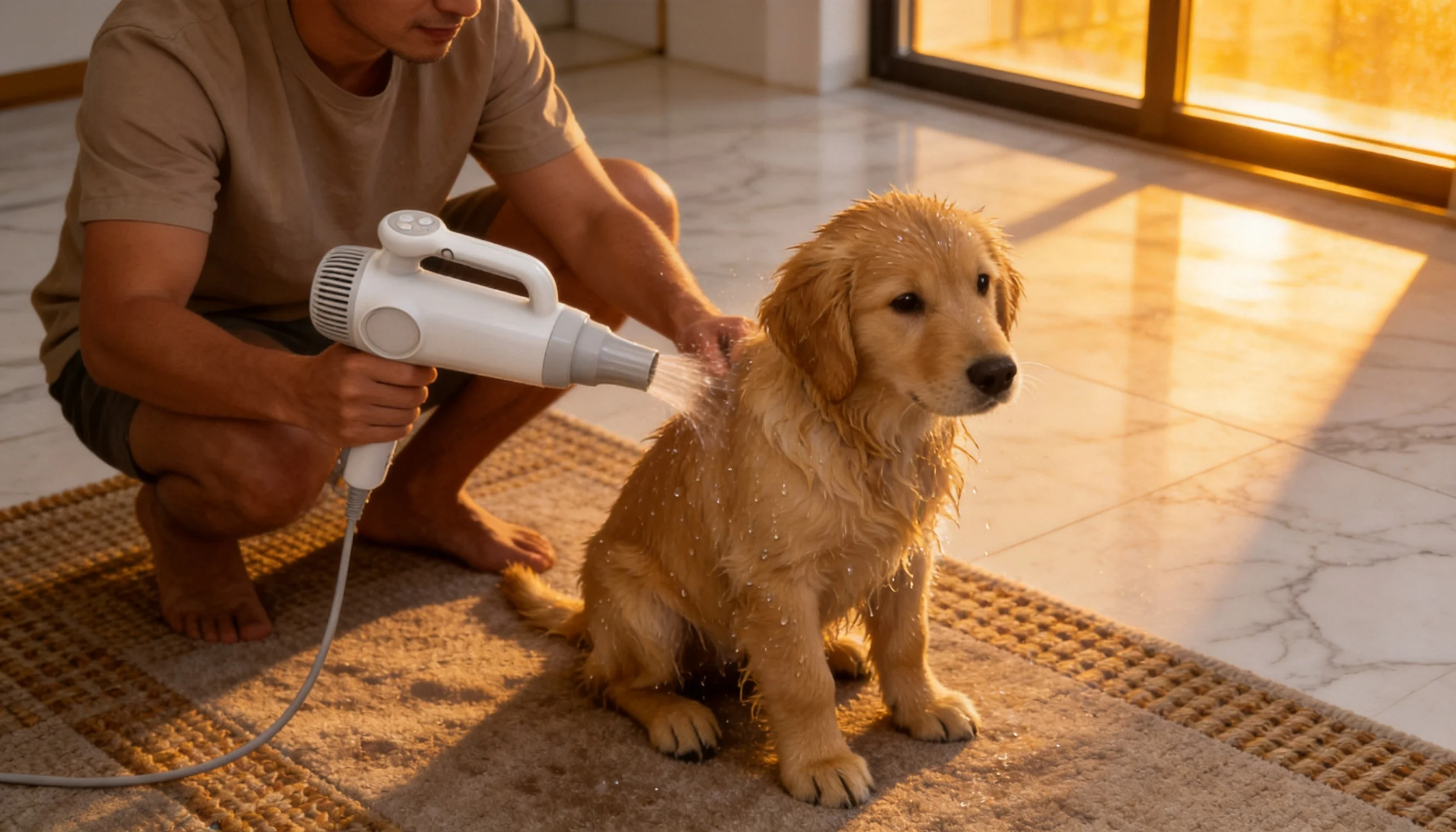GuardHound Smart Pet Hair Dryer · Morning Kitchen Breakfast · GuardHound DOG