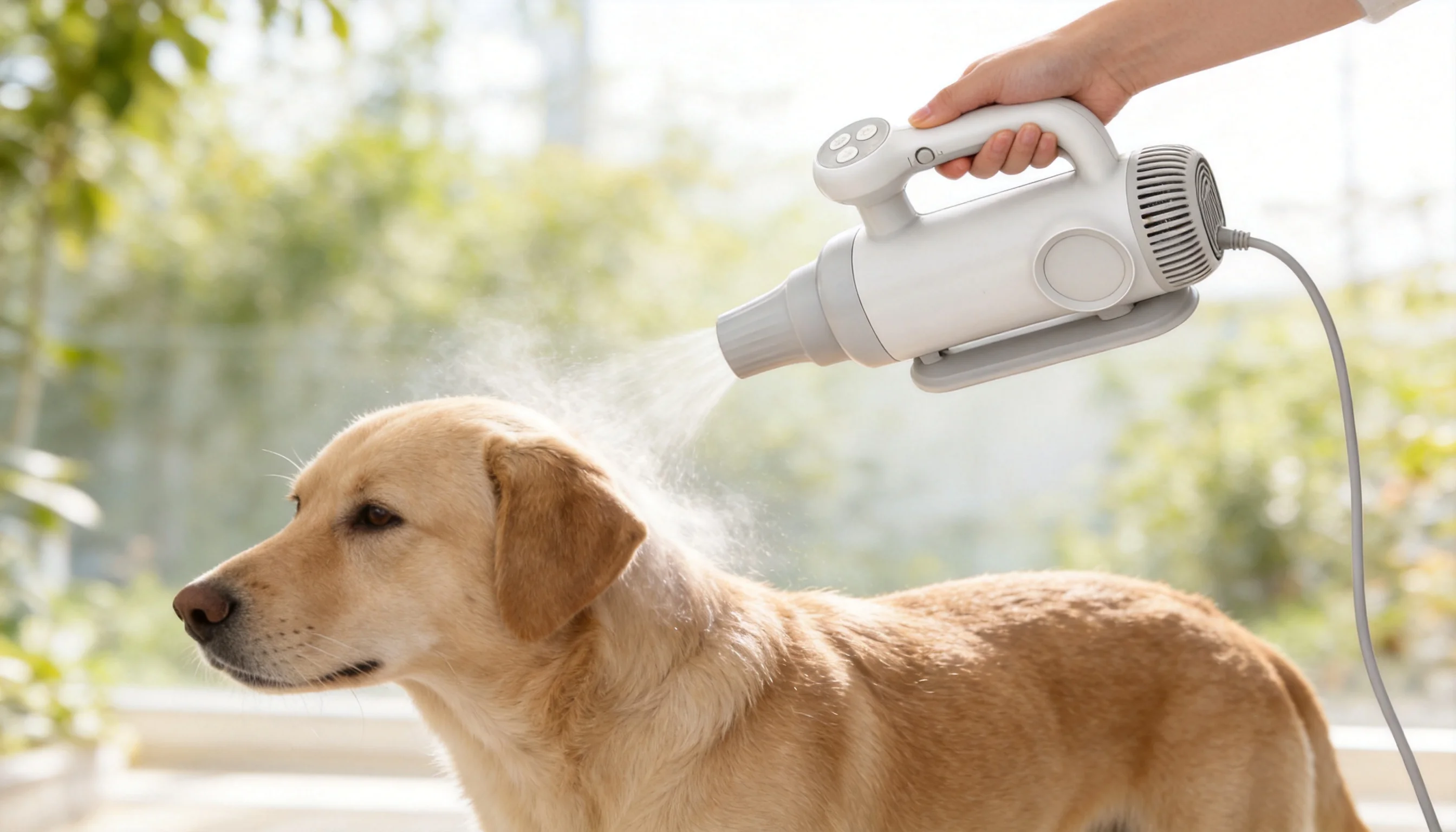 GuardHound Smart Pet Hair Dryer · Ergonomic Handle · GuardHound DOG