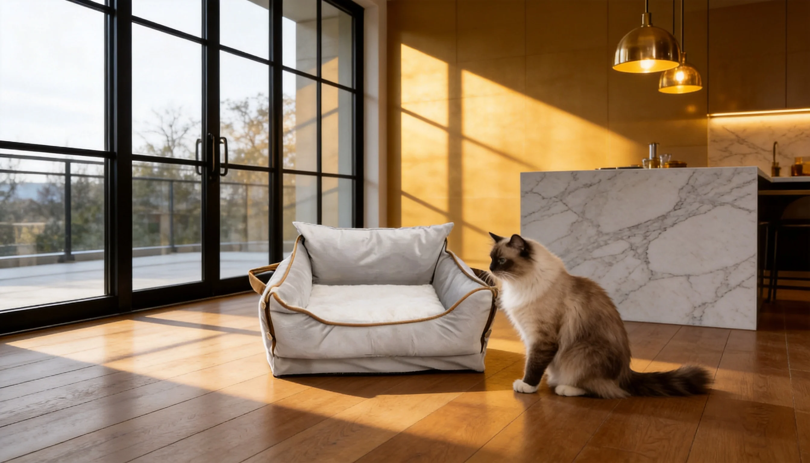 Smart Thermostatic Cat Bed · GuardLynx