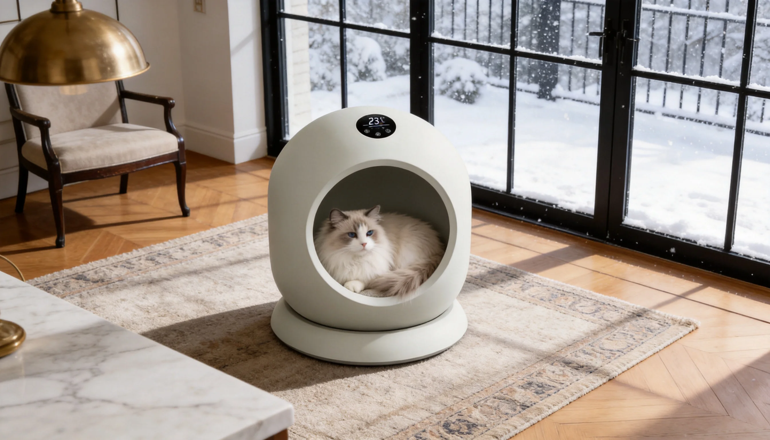 GuardLynx Smart Cat Bed Pro · Intelligent Temperature Control · GuardLynx
