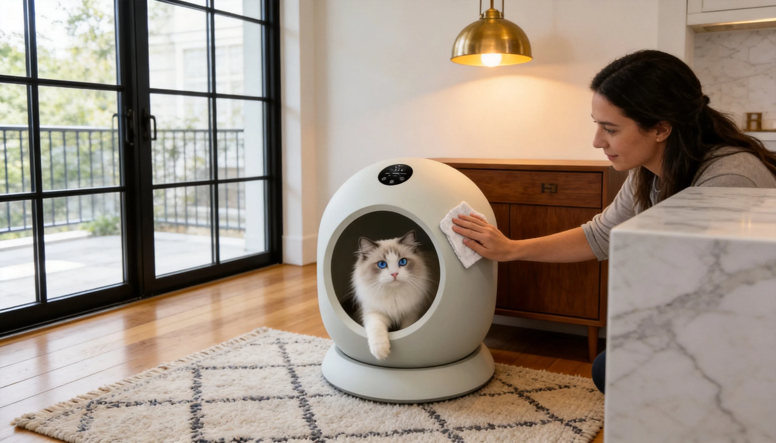GuardLynx Smart Cat Bed Pro · ABS Material · GuardLynx