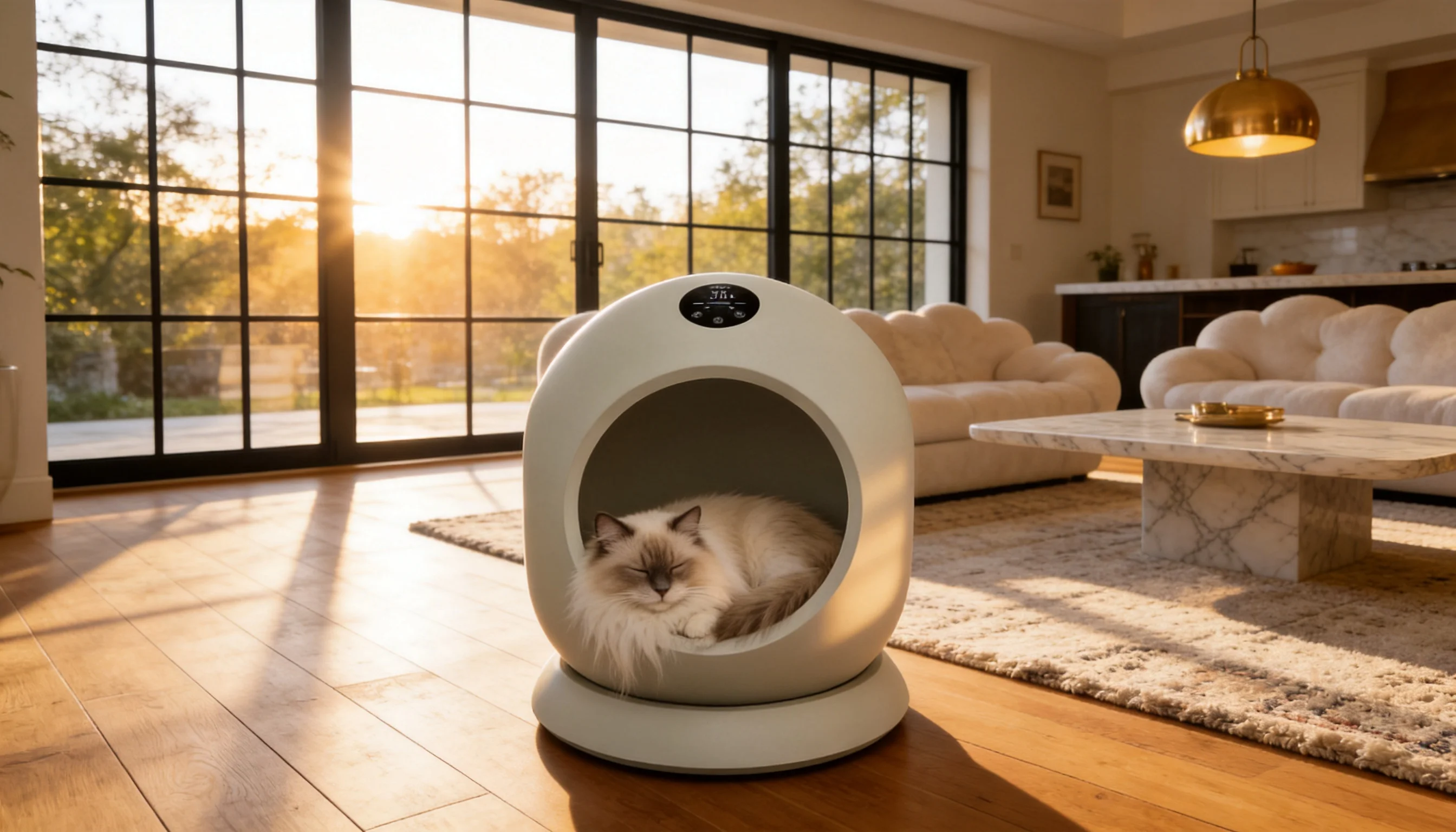 GuardLynx Smart Cat Bed Pro · Silent Operation · GuardLynx