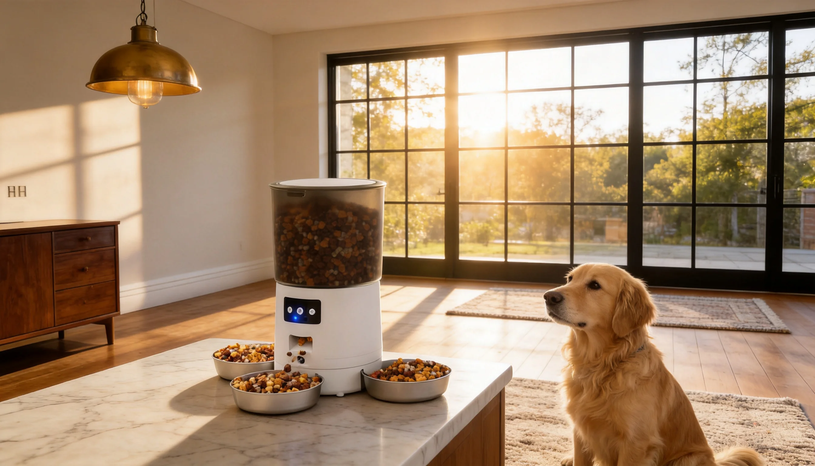 Smart Multi-Pet Feeder Pro · Precise timed dispensing · GuardHound DOG