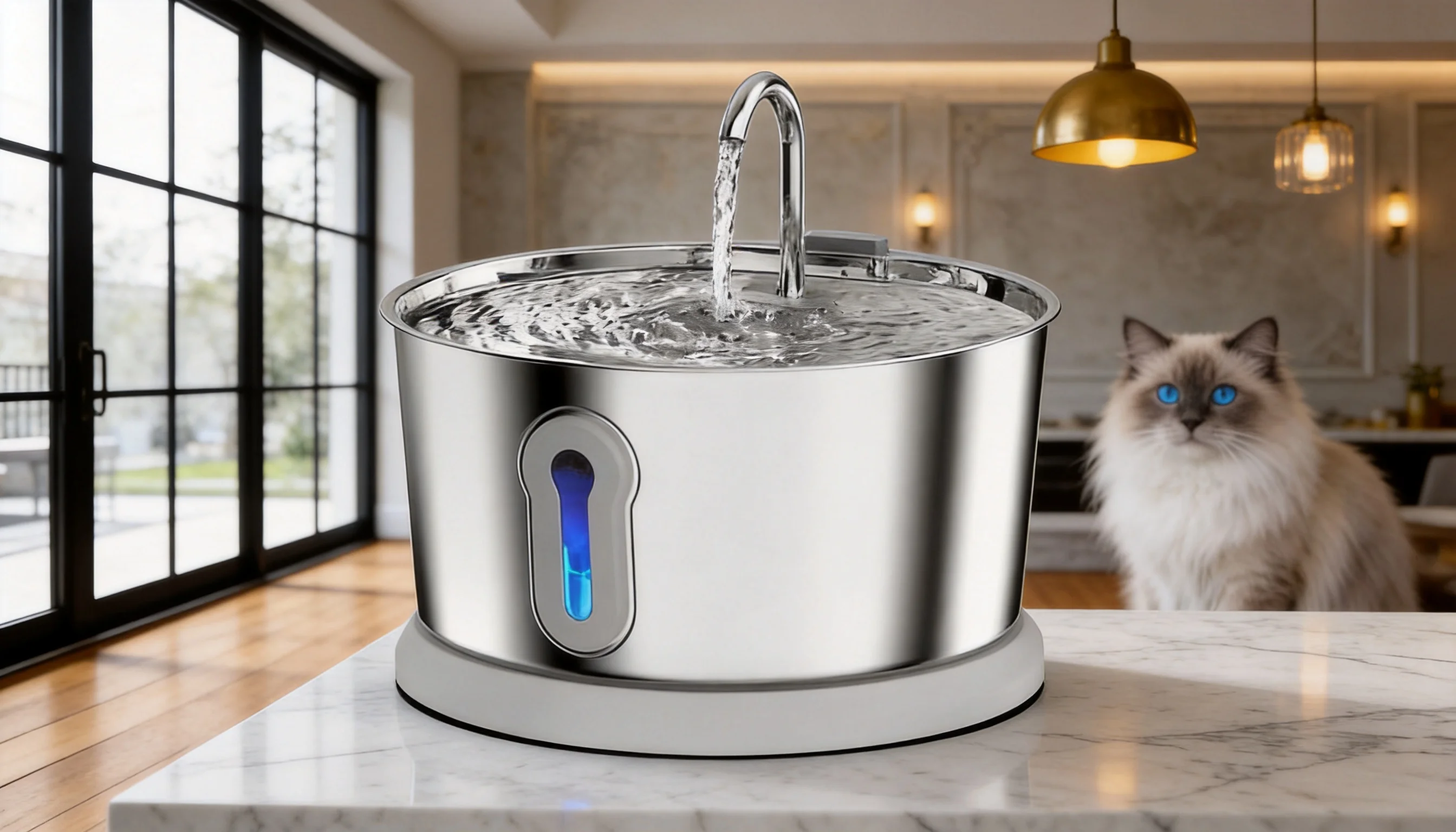 GuardLynx Stainless Steel Smart Water Fountain · Detail image 1 · GuardLynx