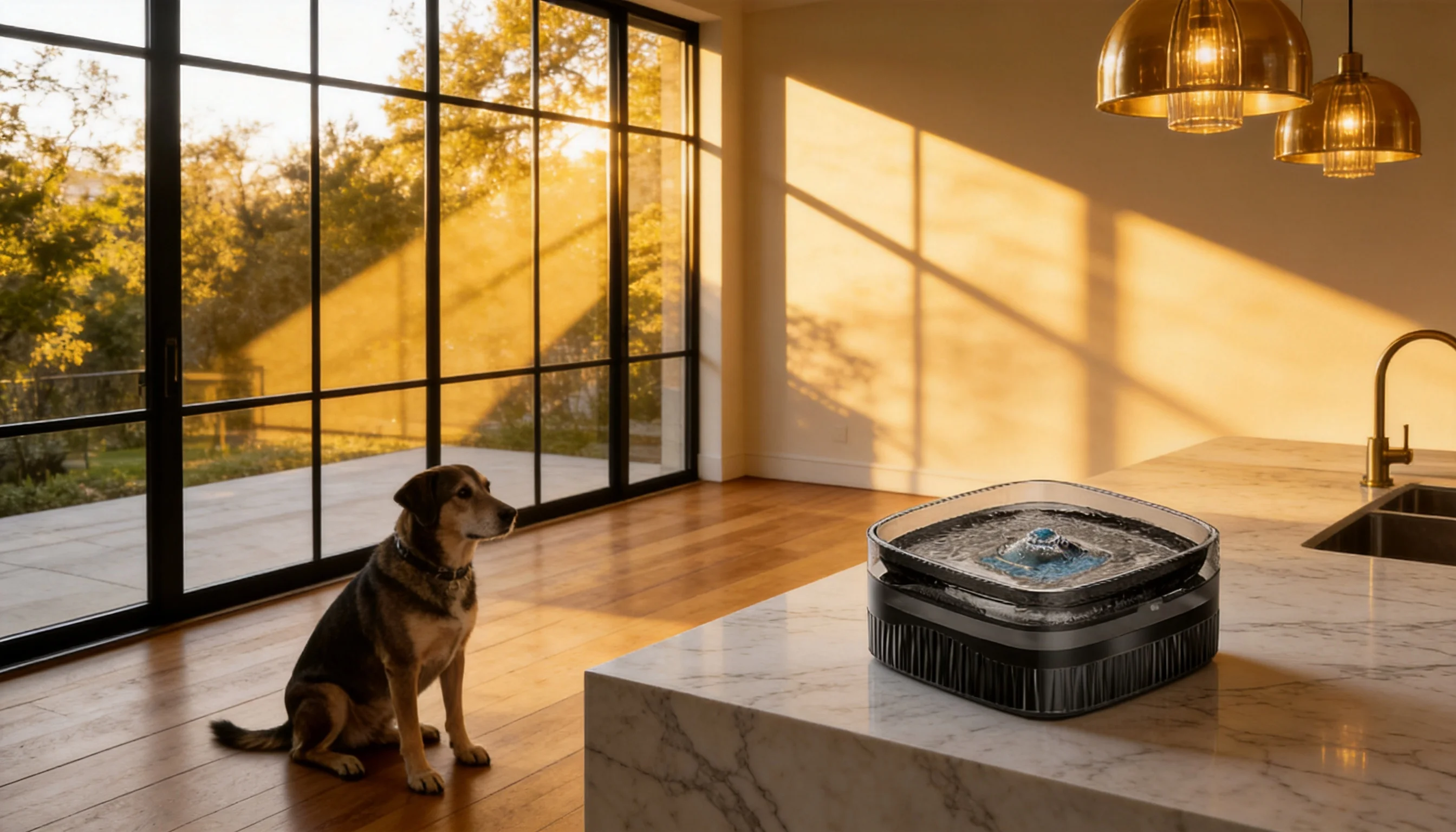 Smart Recirculating Water Fountain for Pets · GuardHound DOG