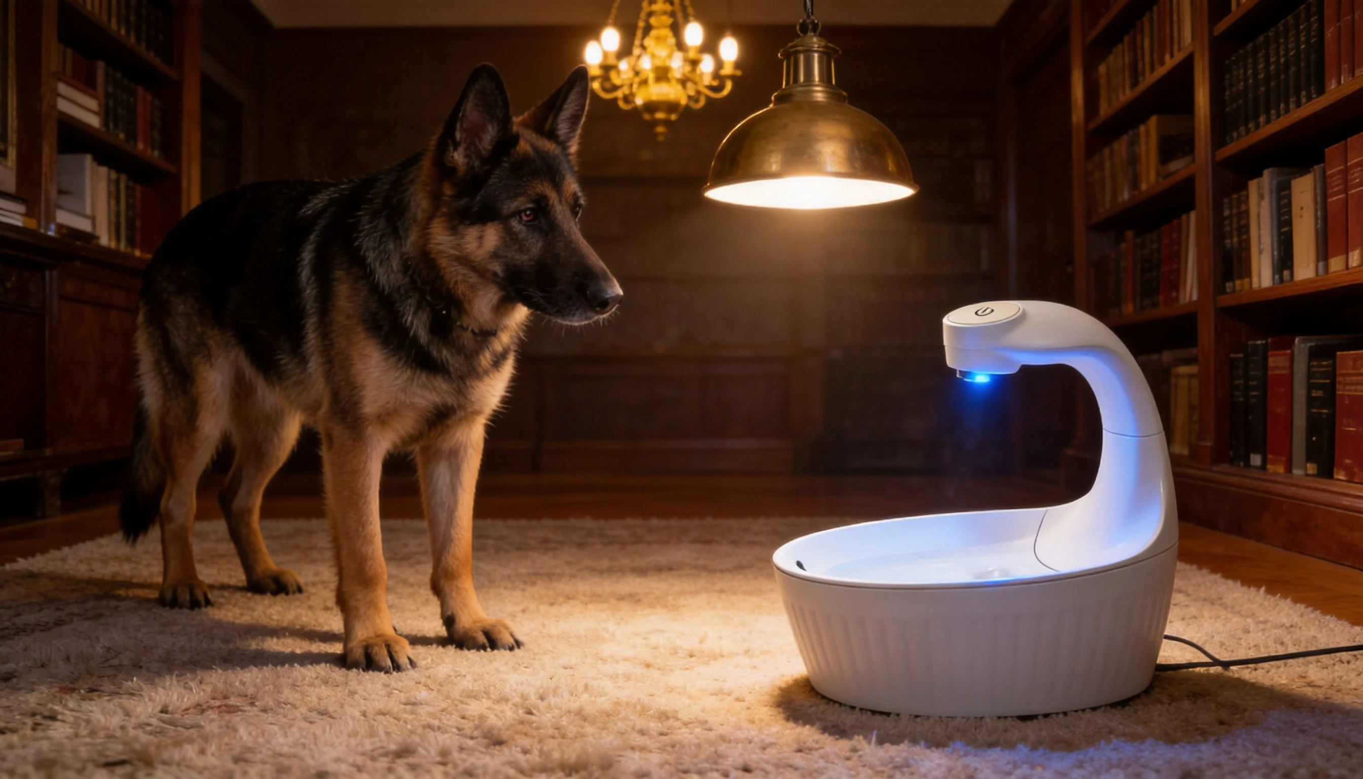 Swan Smart Pet Water Fountain · Cozy Study Evening · GuardHound DOG