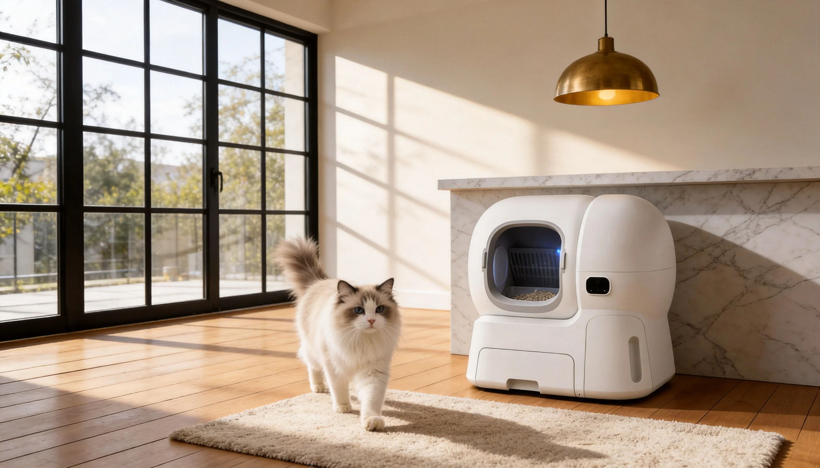 Smart Litter Refill Self-Cleaning Litter Box · Smart Sensor Cleaning · GuardLynx