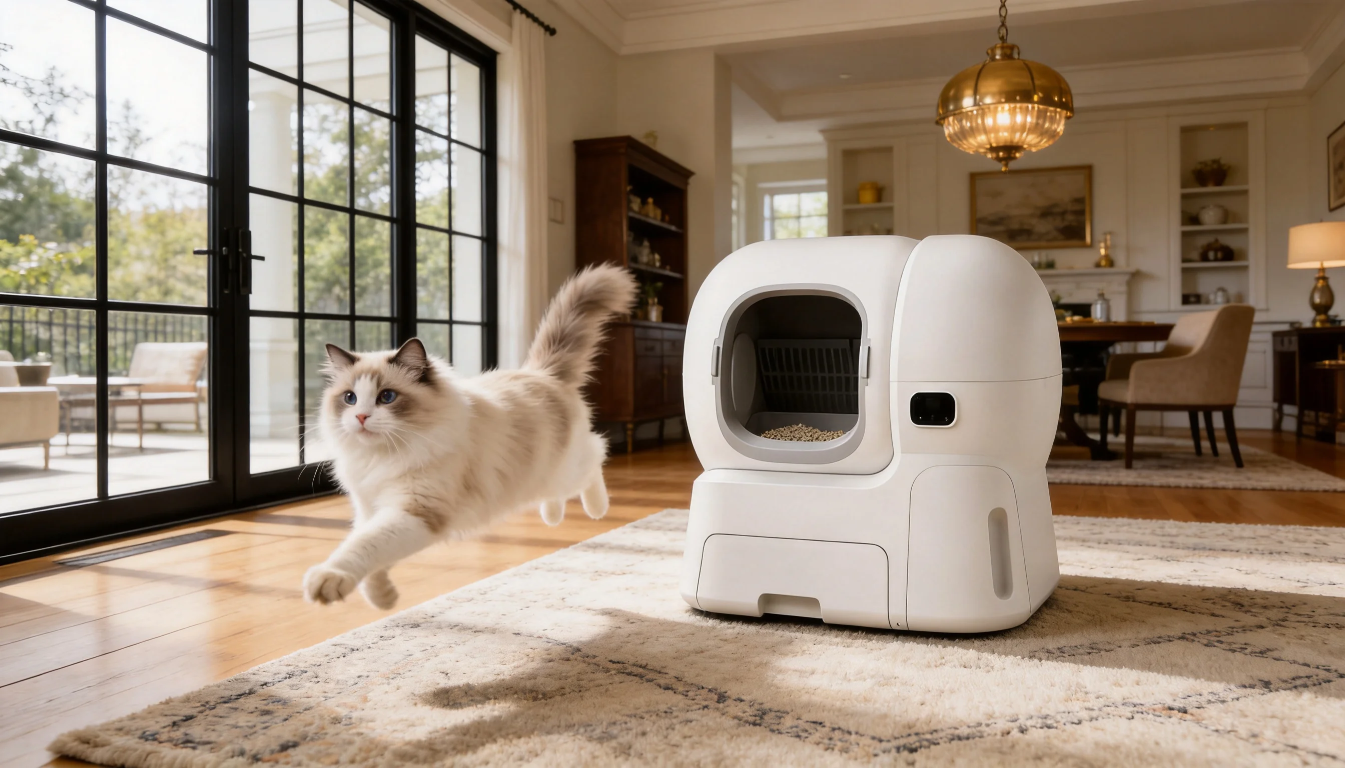 Smart Litter Refill Self-Cleaning Litter Box · Automatic Litter Refill · GuardLynx