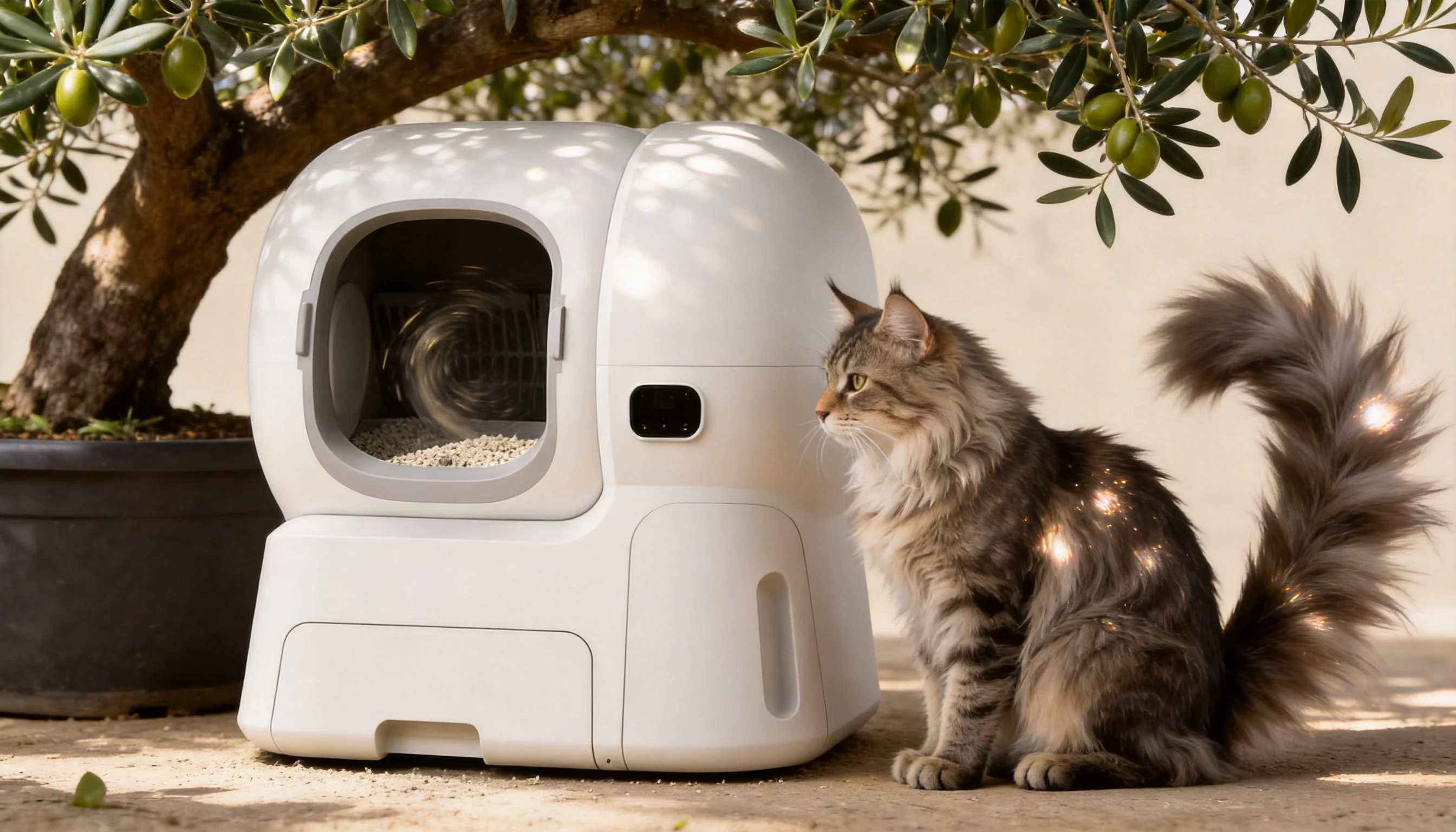 Smart Litter Refill Self-Cleaning Litter Box · Sunroom Cleaning Cycle · GuardLynx
