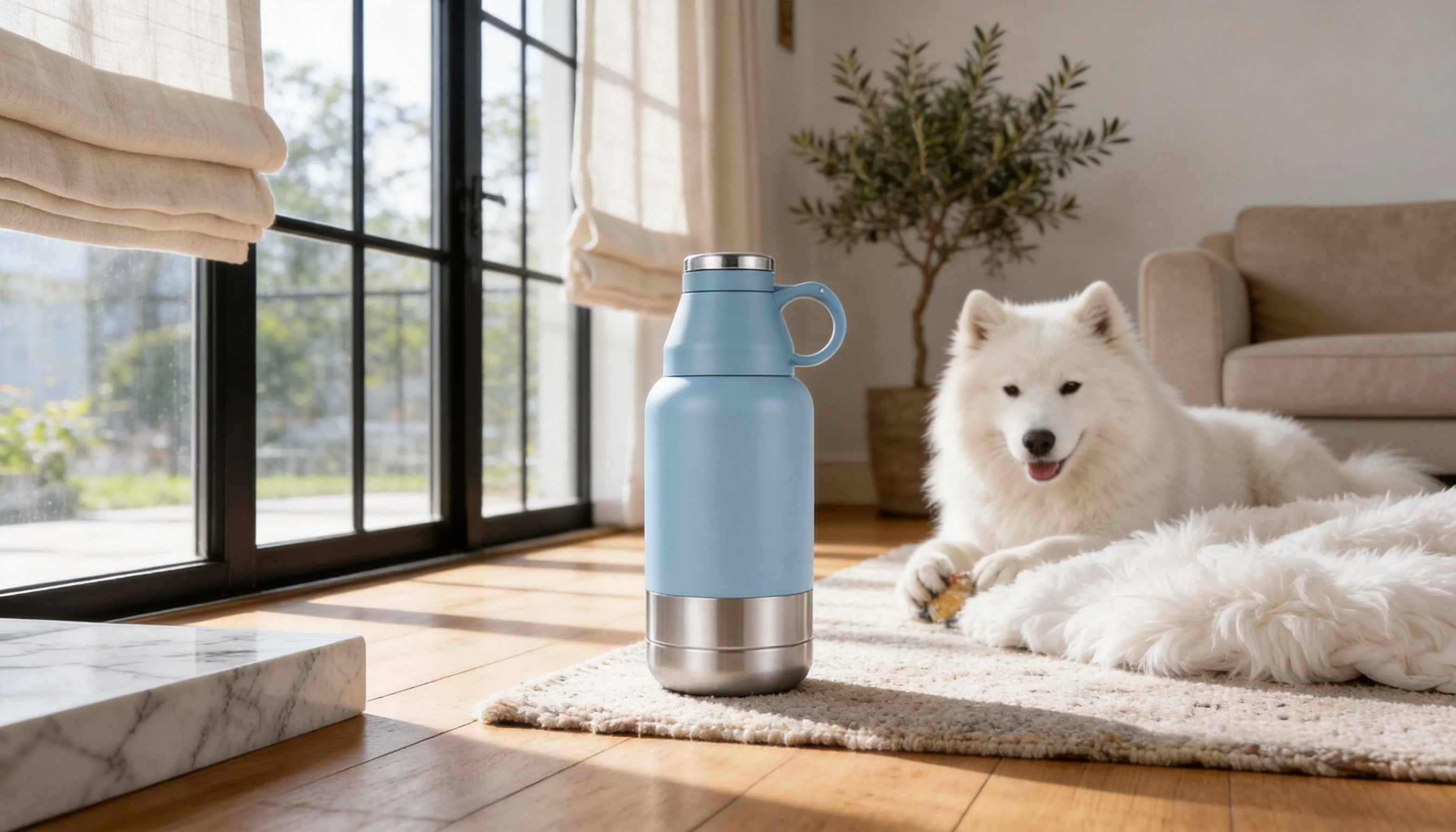GuardHound Pet Water Bottle · Sky Blue · GuardHound DOG