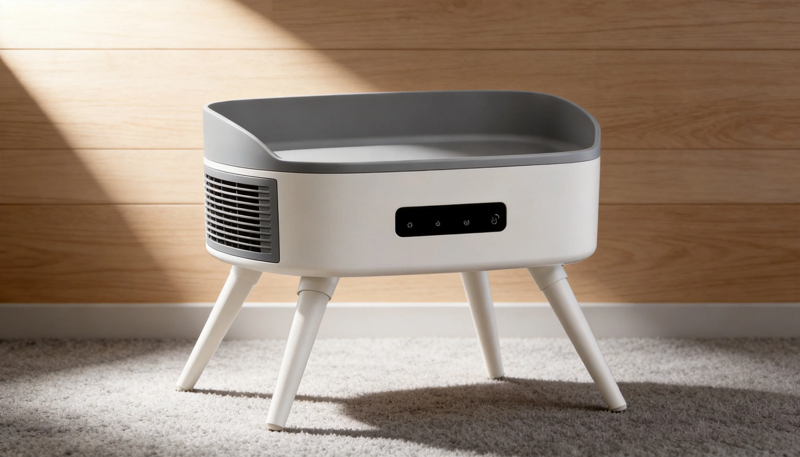 Smart Thermostatic Pet Heater with Precision Comfort · Sleek Minimalist Design · GuardLynx