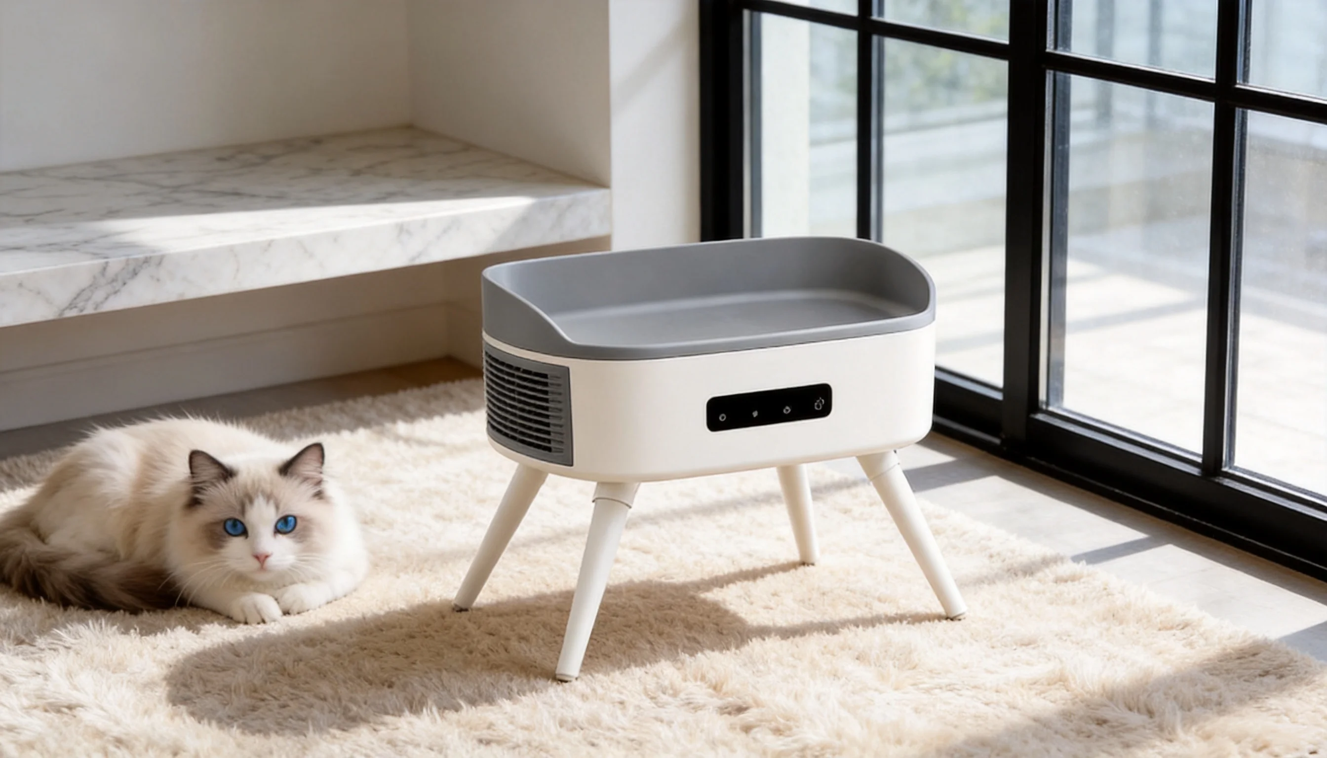 Smart Thermostatic Pet Heater with Precision Comfort · Smart Thermostatic Control · GuardLynx