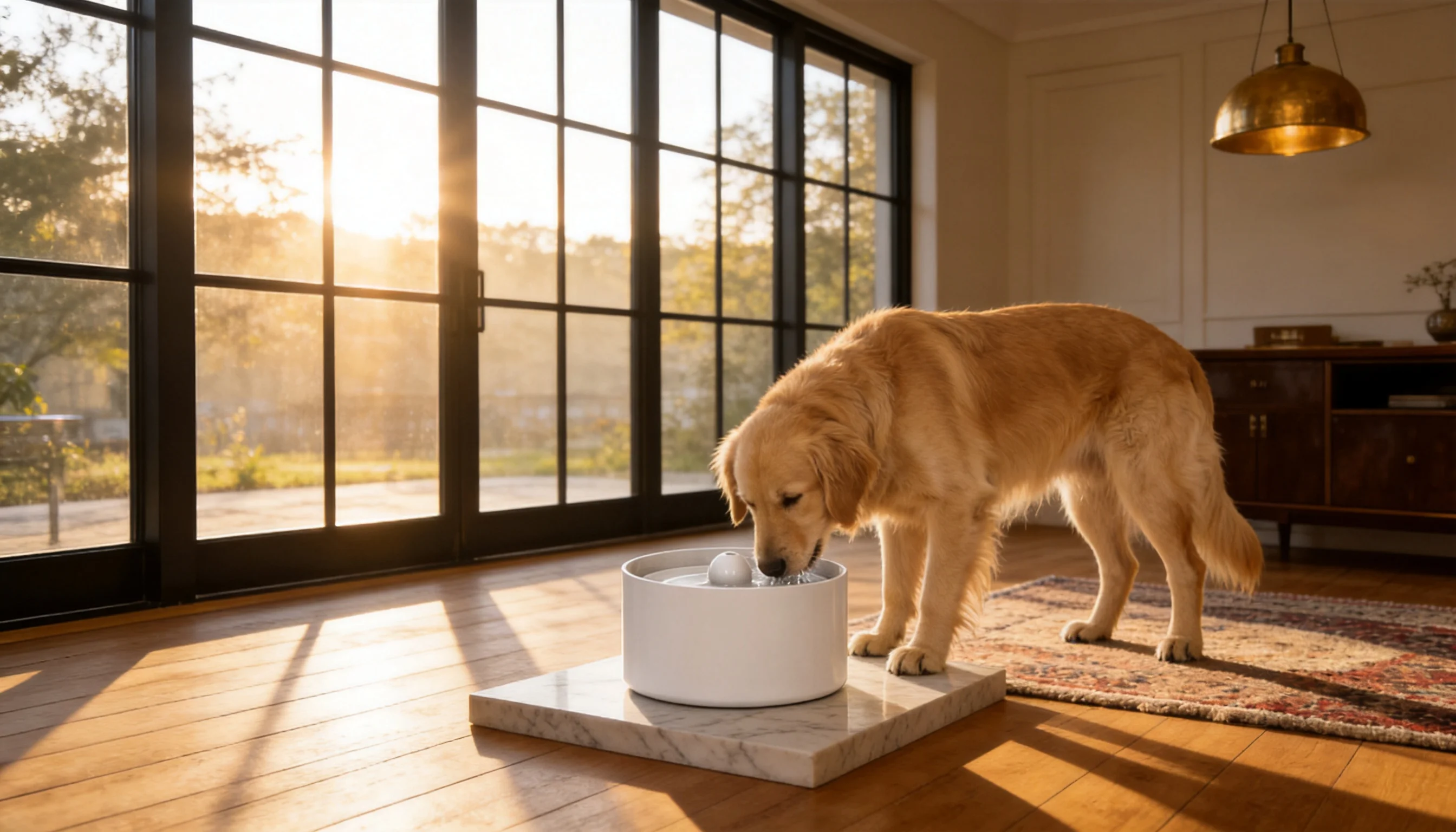 GuardHound Smart Pet Water Fountain · Ultra-Quiet Pump · GuardHound DOG
