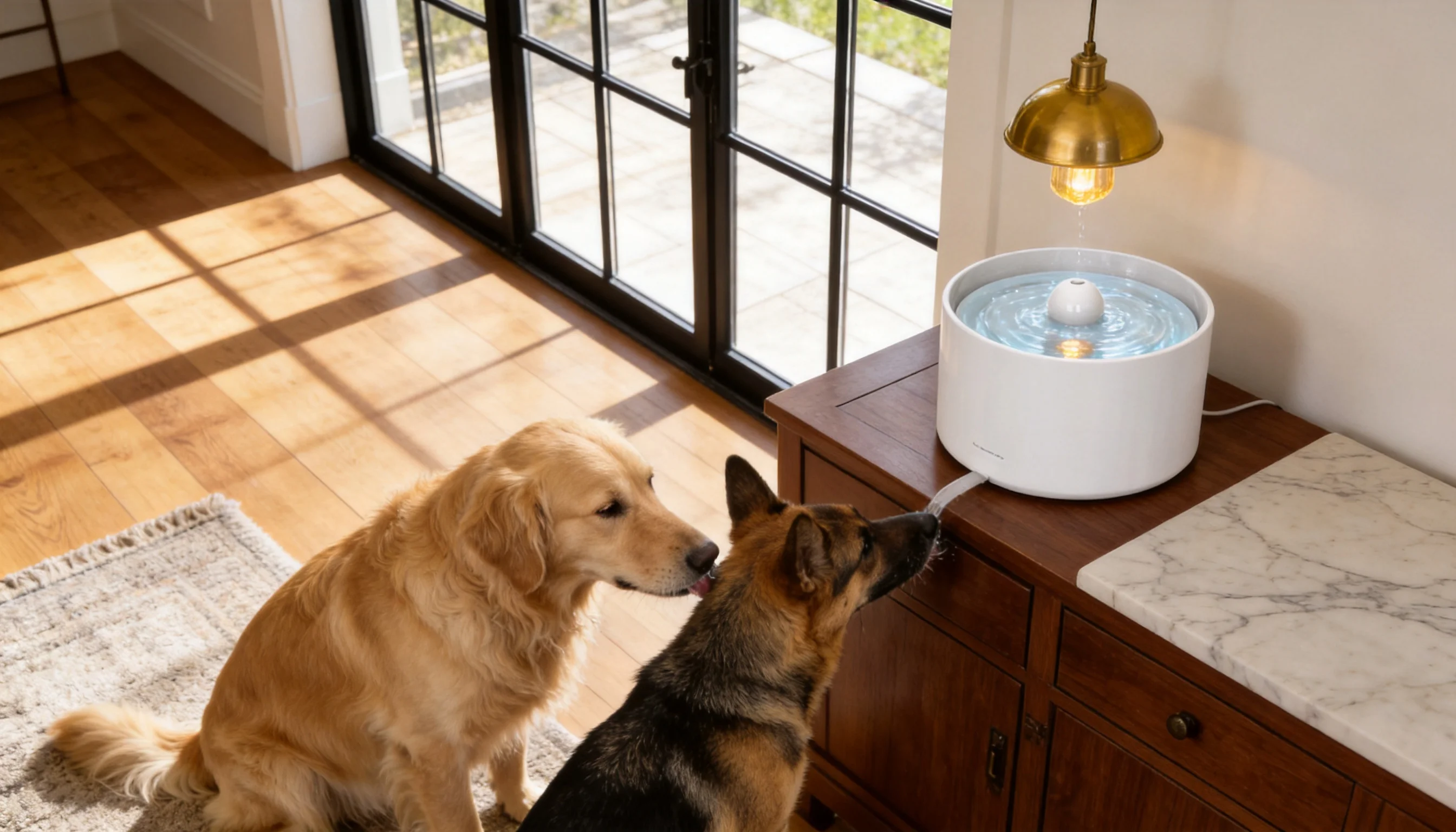 GuardHound Smart Pet Water Fountain · 2L Large Capacity · GuardHound DOG