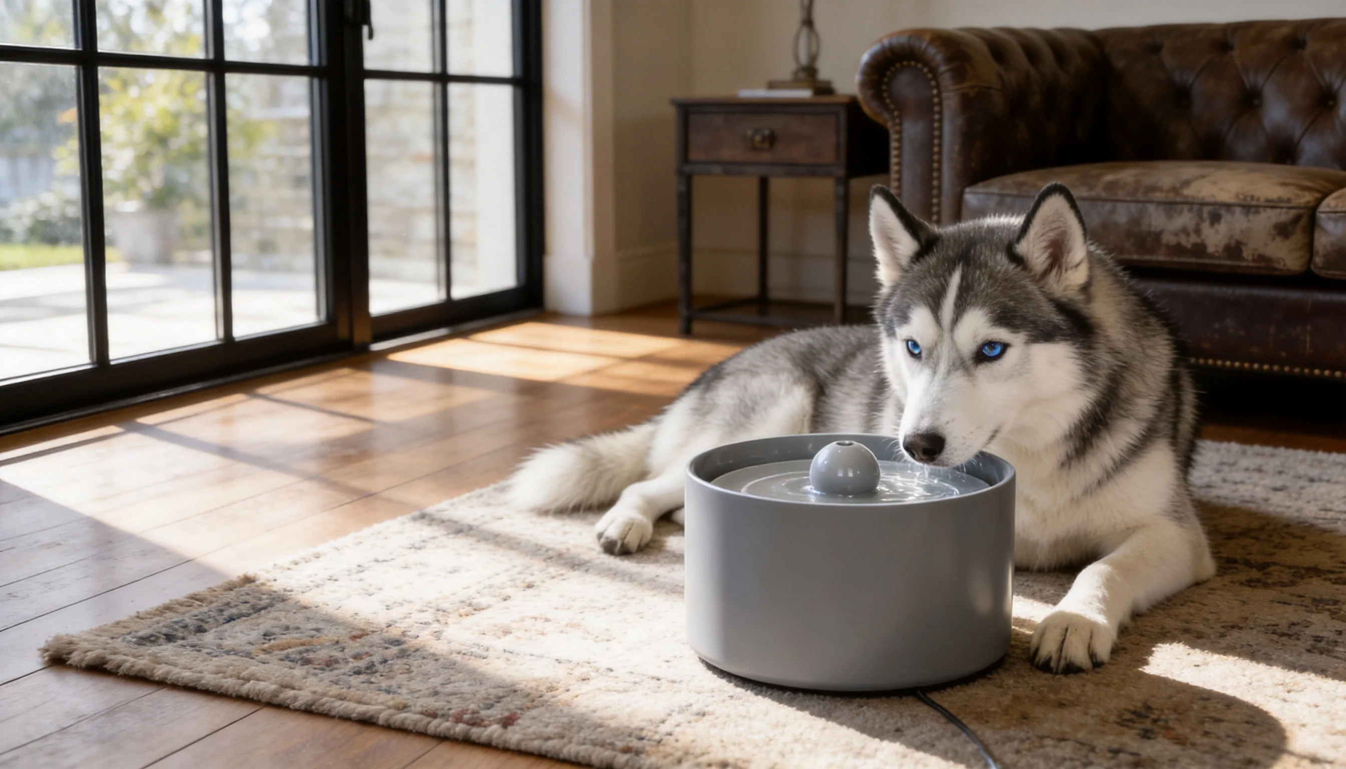 GuardHound Smart Pet Water Fountain · Moon Rock Gray · GuardHound DOG