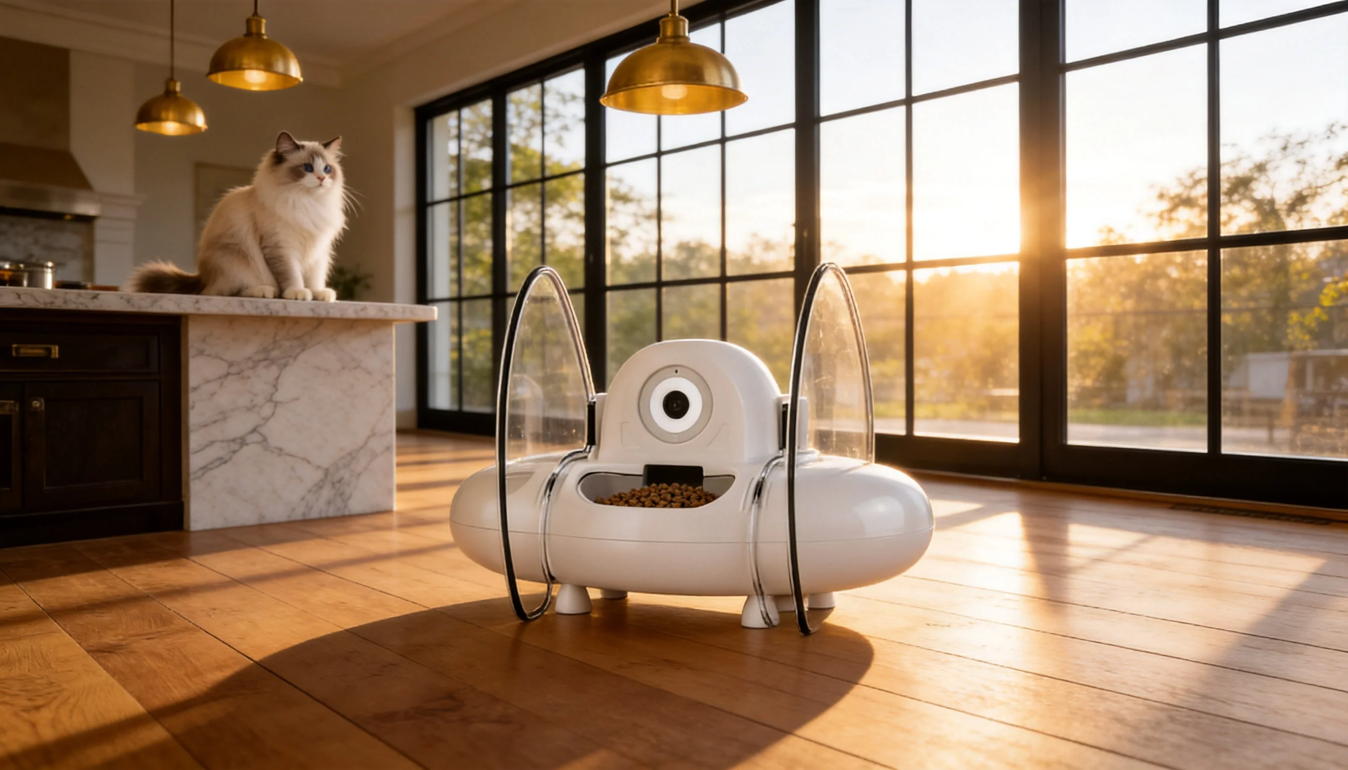 GuardLynx Cat Facial Recognition Feeder · Scheduled Feeding · GuardLynx