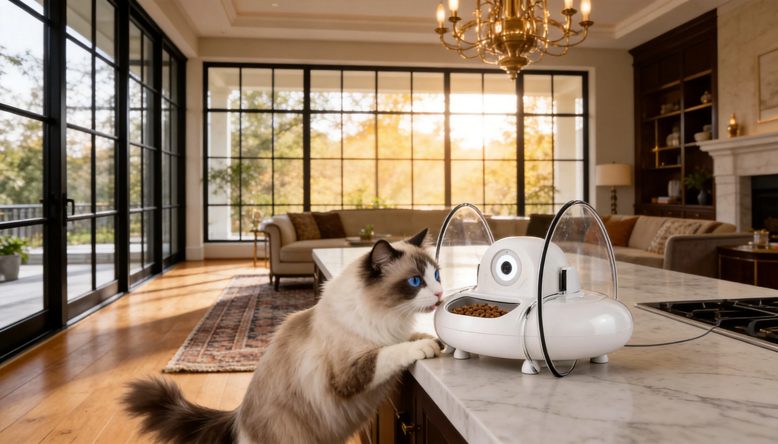 GuardLynx Cat Facial Recognition Feeder · Voice Interaction · GuardLynx