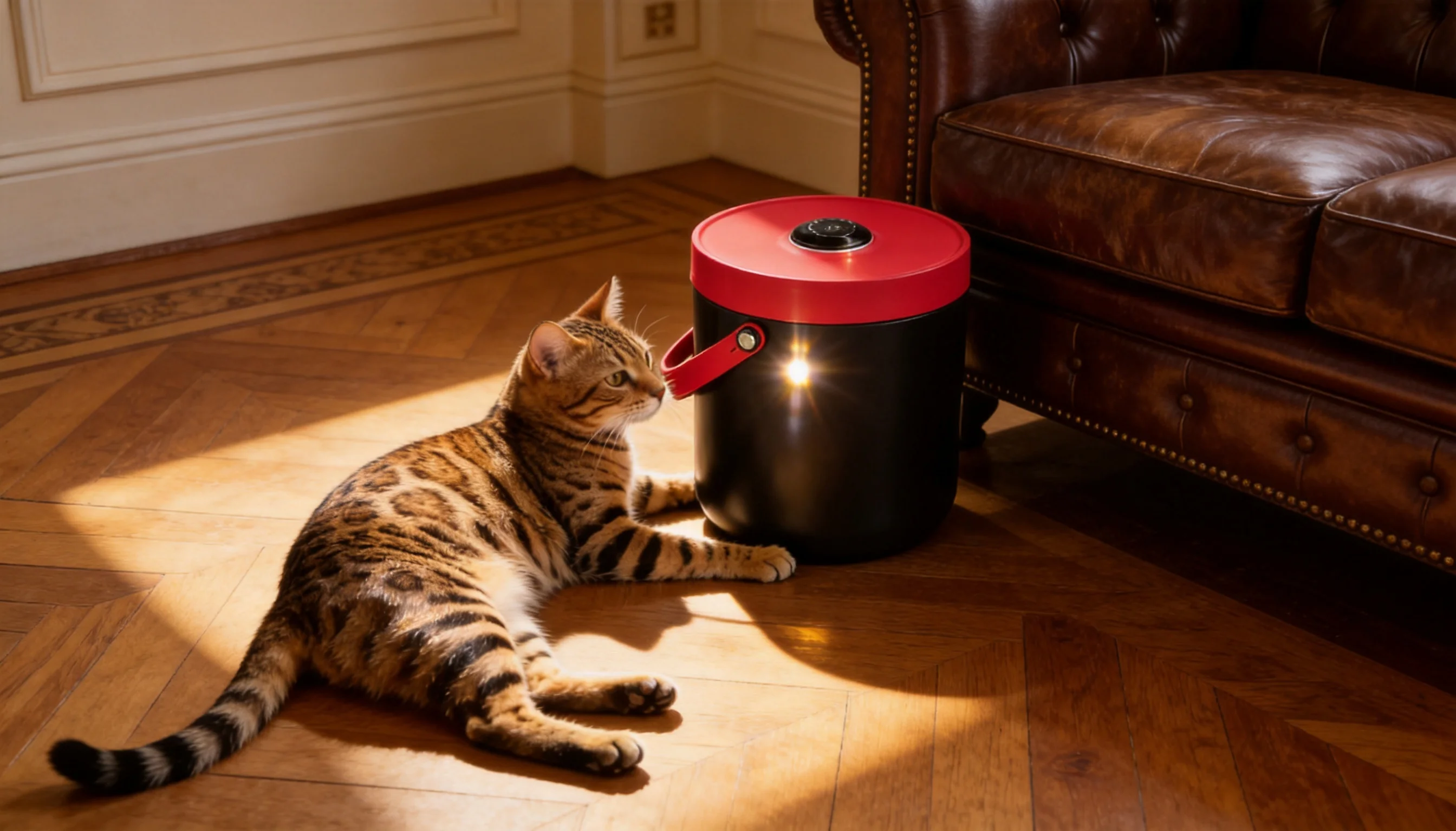 GuardLynx Vacuum Fresh Pet Food Storage Bin · Afternoon Living Room · GuardLynx