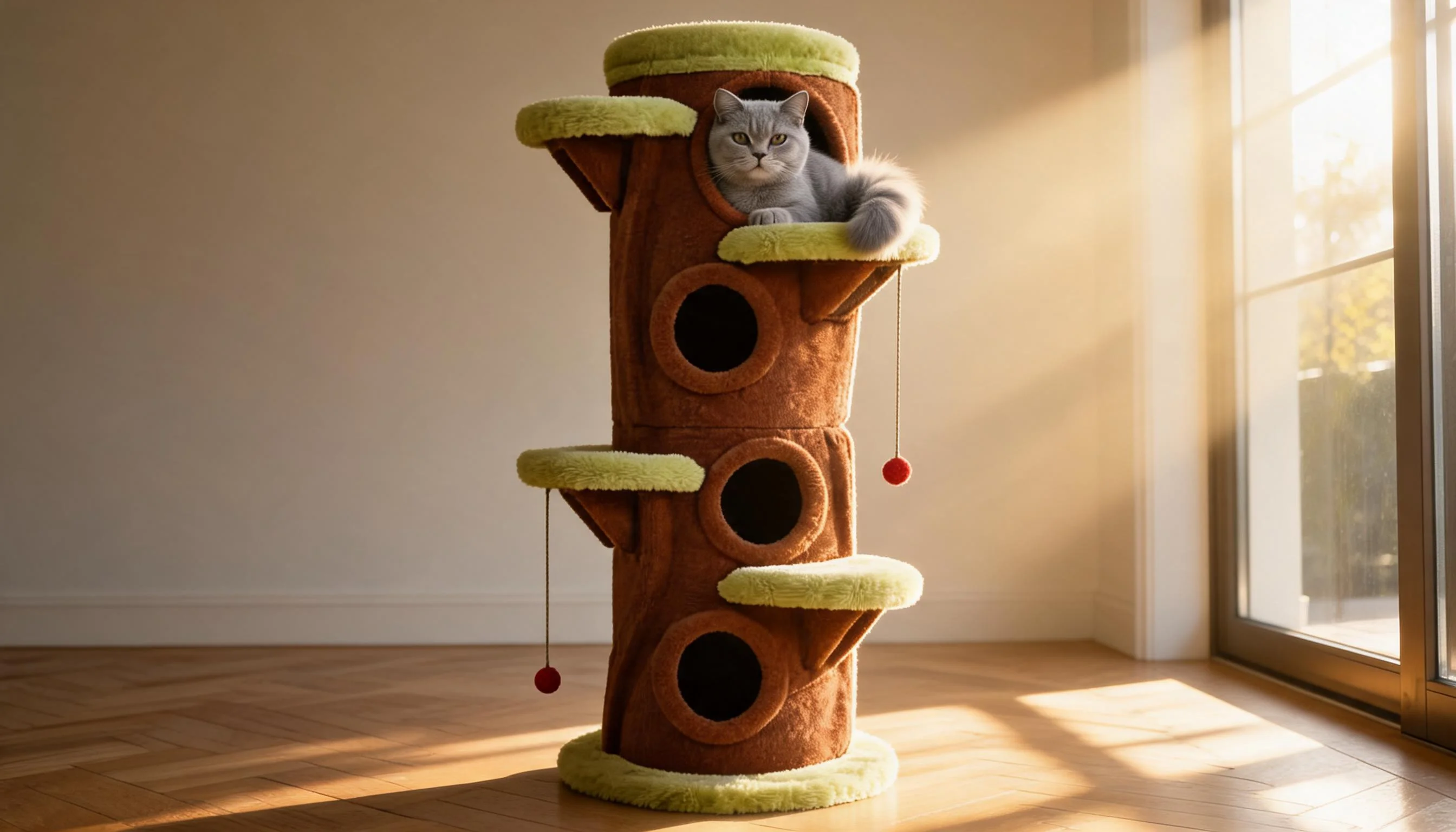 Tree Hollow Multi-Level Cat Tree · Lazy Afternoon Nap · GuardLynx