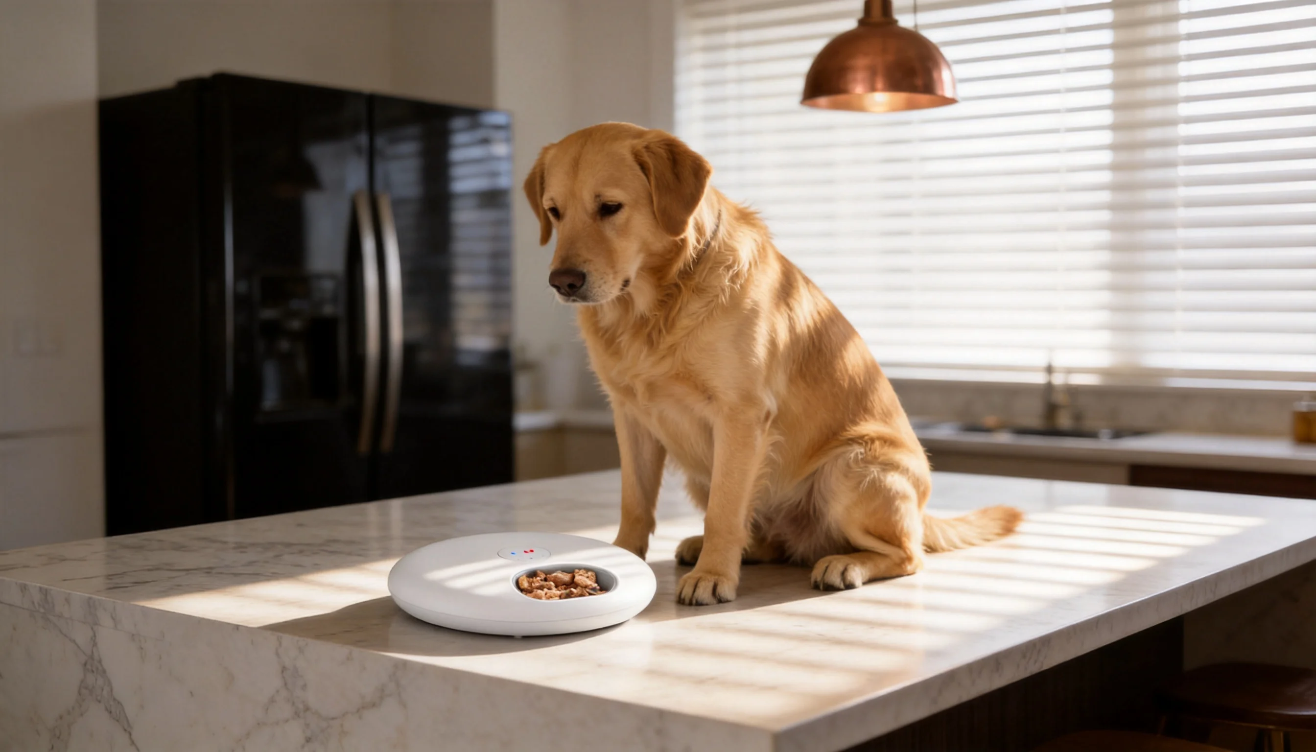 GuardHound Smart Pet Feeder Pro · Morning Kitchen Feeding · GuardHound DOG