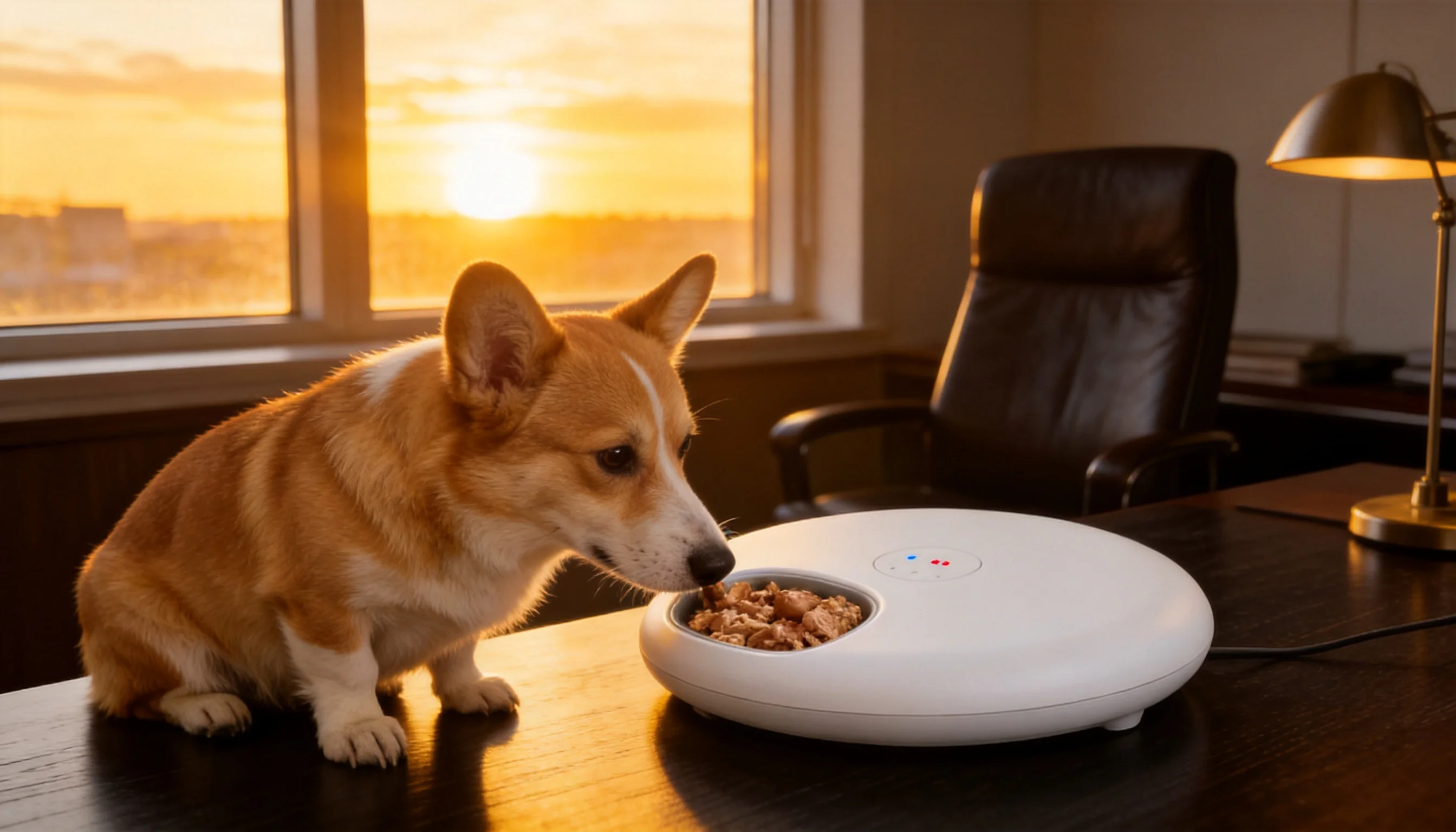 GuardHound Smart Pet Feeder Pro · Evening Study Companionship · GuardHound DOG