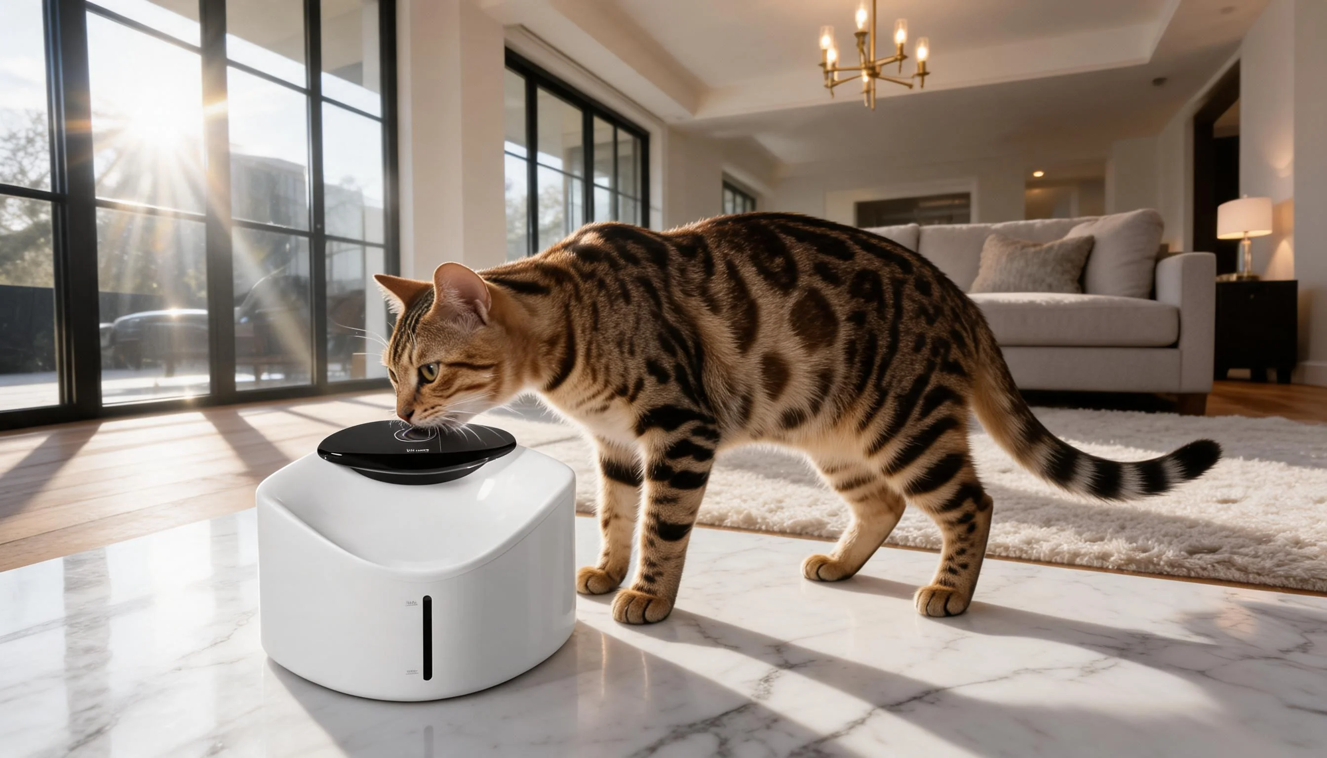 GuardLynx Wireless Smart Pet Water Fountain · Wireless Design · GuardLynx