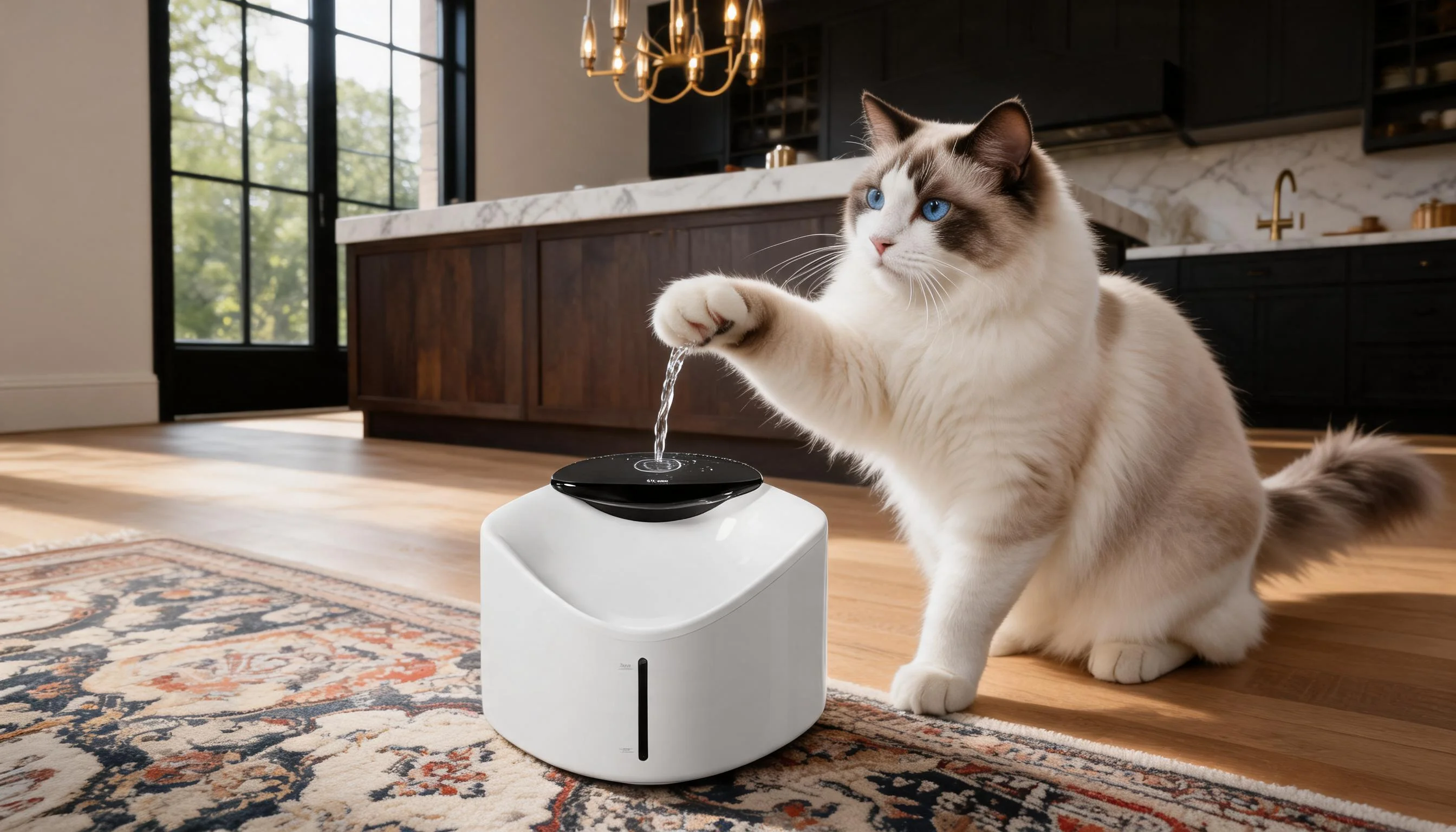 GuardLynx Wireless Smart Pet Water Fountain · Touch Sensor · GuardLynx