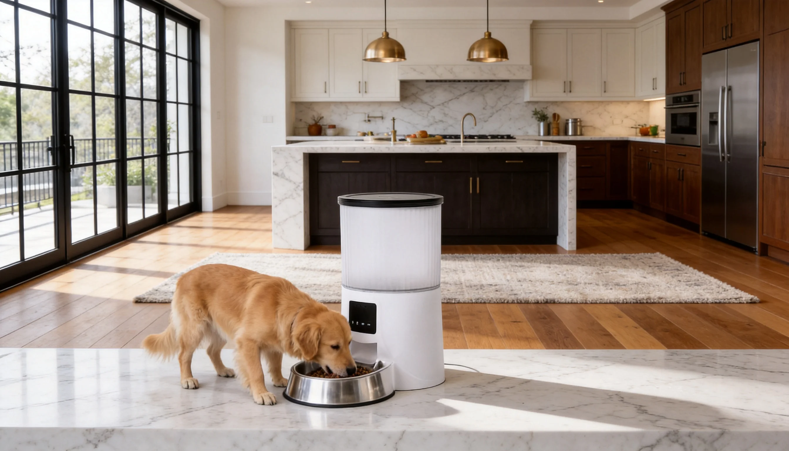 Smart Pet Feeder Pro · Stainless Steel Bowl · GuardHound DOG